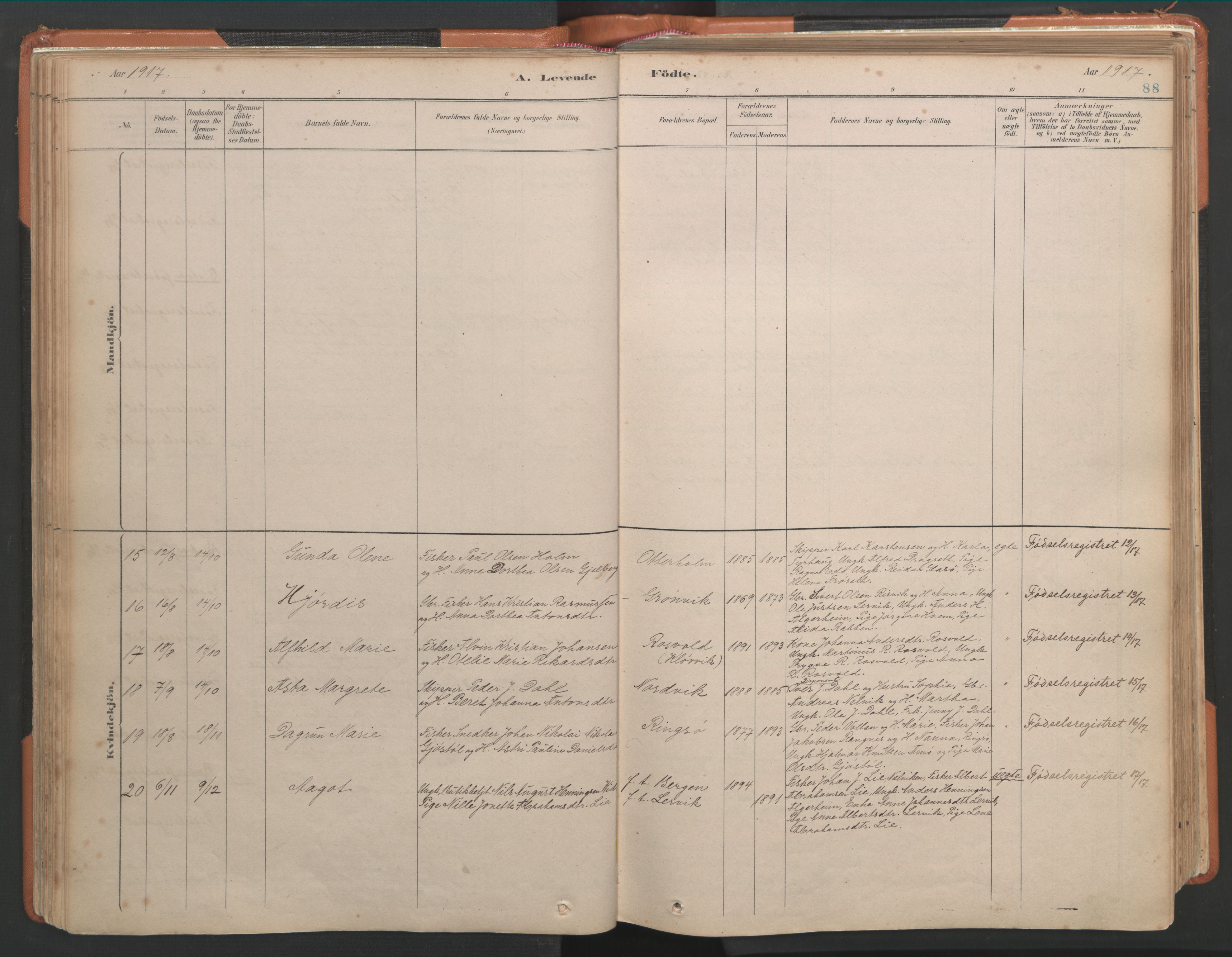 Ministerialprotokoller, klokkerbøker og fødselsregistre - Møre og Romsdal, AV/SAT-A-1454/581/L0941: Parish register (official) no. 581A09, 1880-1919, p. 88