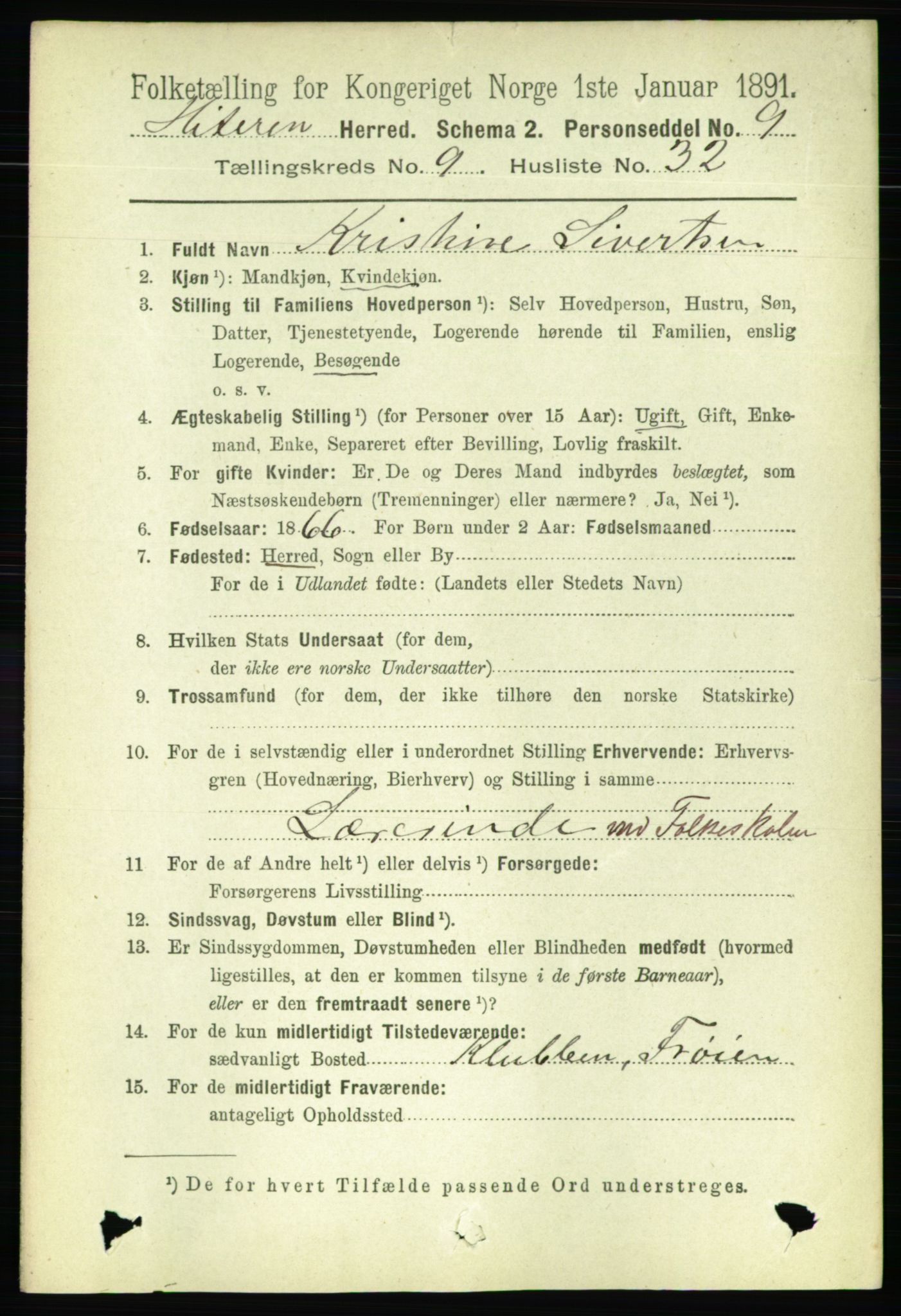 RA, 1891 census for 1617 Hitra, 1891, p. 1983