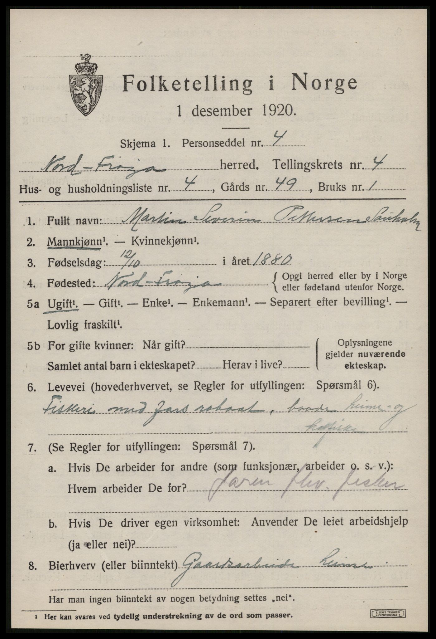 SAT, 1920 census for Nord-Frøya, 1920, p. 8171