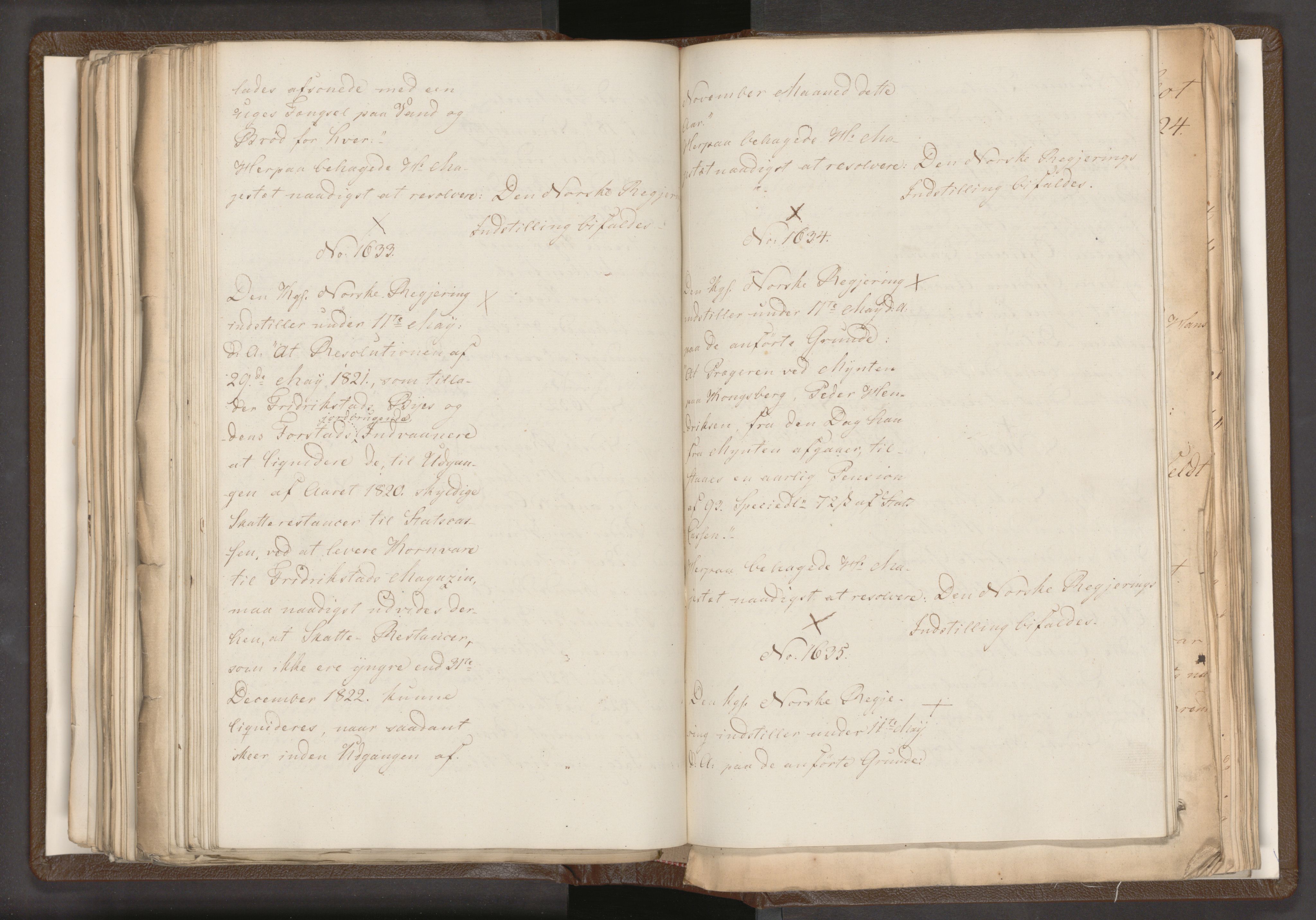 Statsrådssekretariatet, AV/RA-S-1001/A/Ab/L0018: Kgl. res. nr. 1112-1753, 1. halvår, 1824