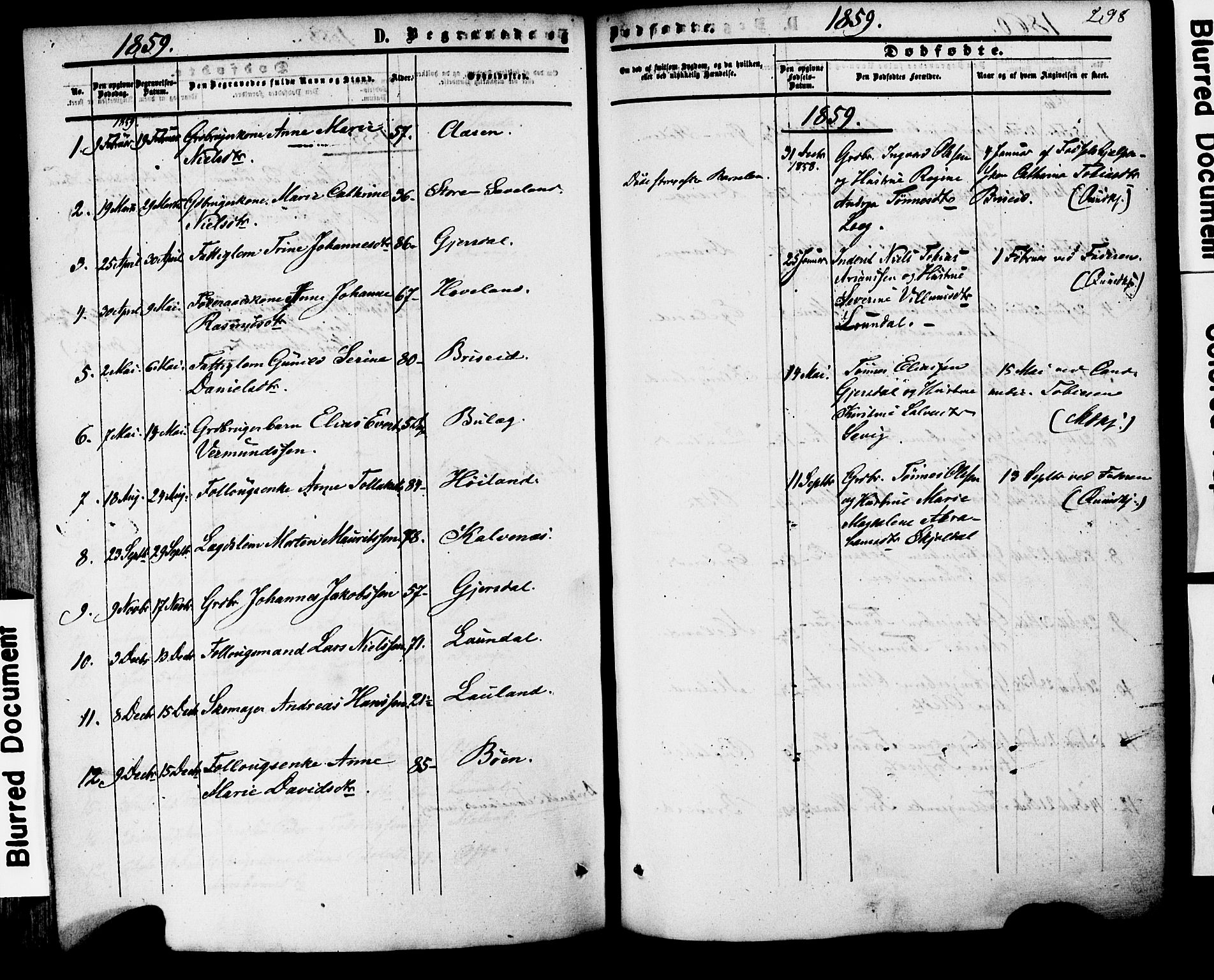 Herad sokneprestkontor, AV/SAK-1111-0018/F/Fa/Faa/L0005: Parish register (official) no. A 5, 1853-1886, p. 298