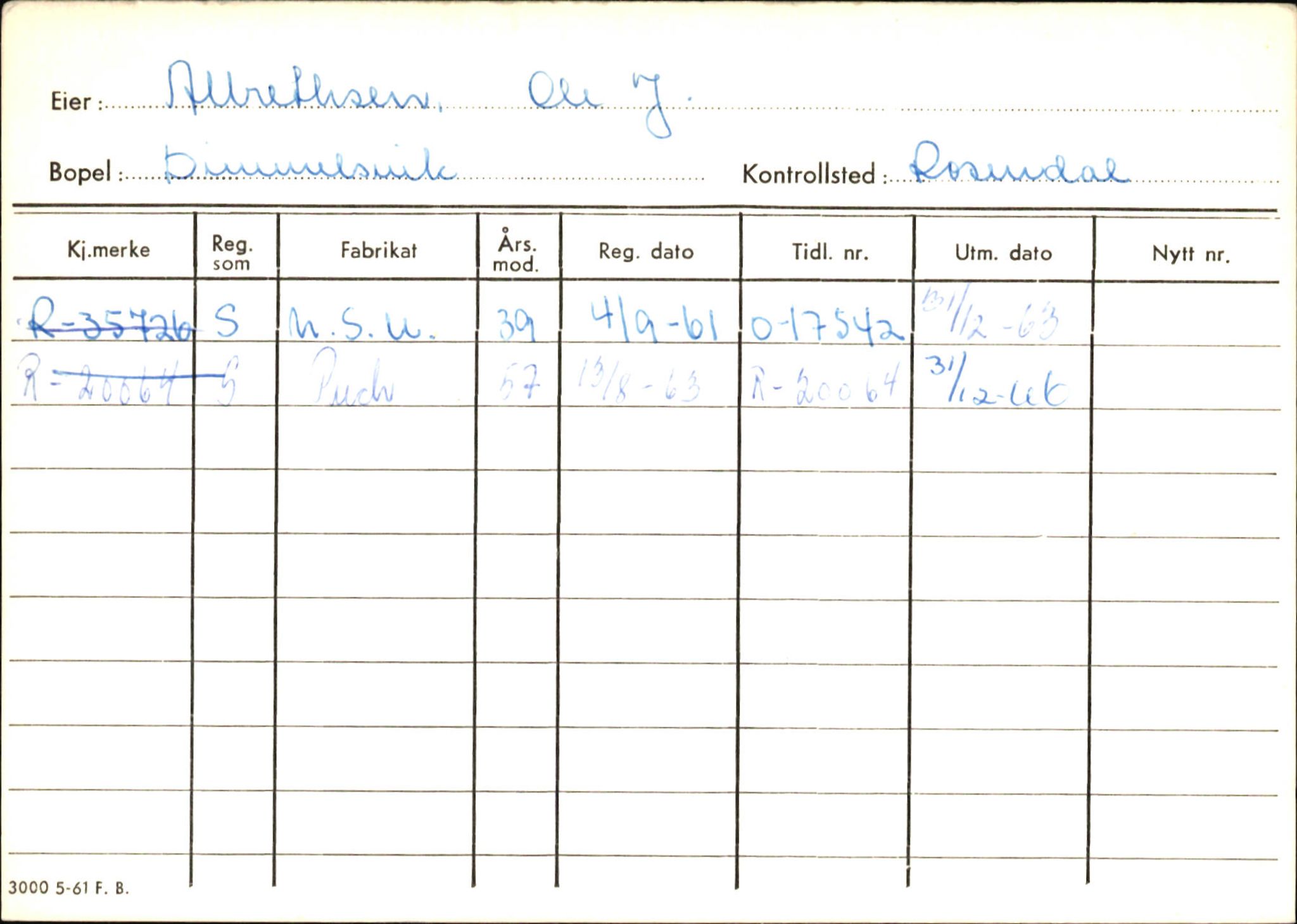 Statens vegvesen, Hordaland vegkontor, AV/SAB-A-5201/2/Ha/L0001: R-eierkort A, 1920-1971, p. 295