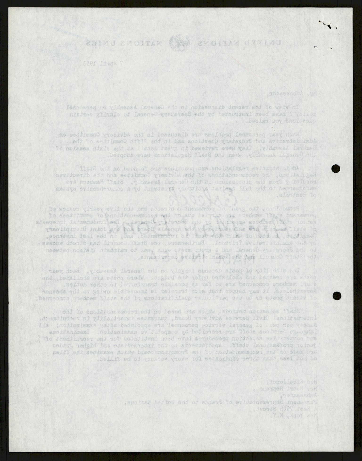 Lie, Trygve, AV/RA-PA-1407/D/L0014: Generalsekretærens papirer., 1947-1953, p. 13