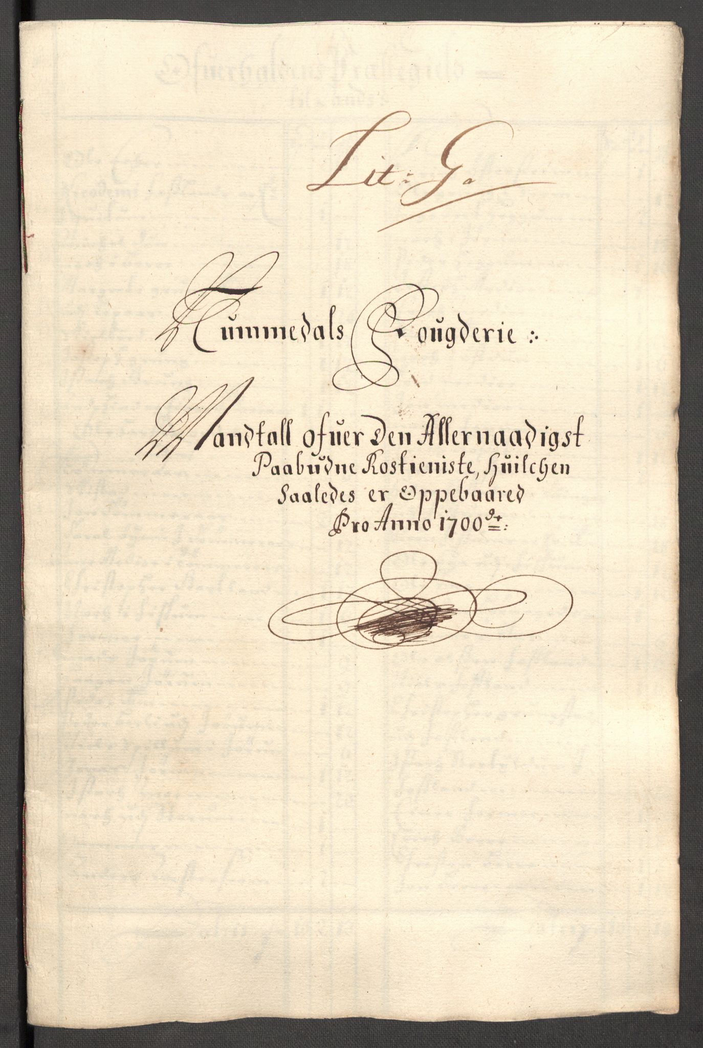 Rentekammeret inntil 1814, Reviderte regnskaper, Fogderegnskap, RA/EA-4092/R64/L4426: Fogderegnskap Namdal, 1699-1700, p. 247