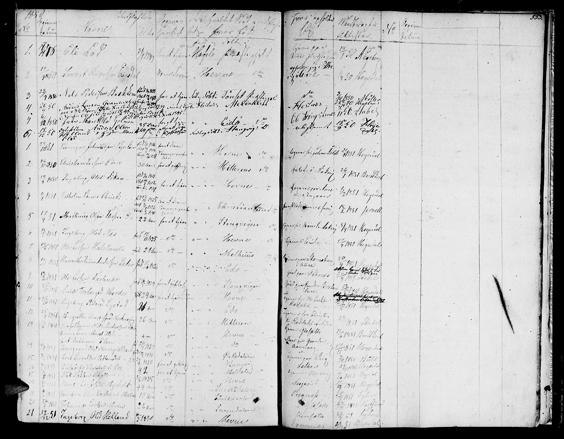 Ministerialprotokoller, klokkerbøker og fødselsregistre - Møre og Romsdal, AV/SAT-A-1454/578/L0904: Parish register (official) no. 578A03, 1836-1858, p. 553