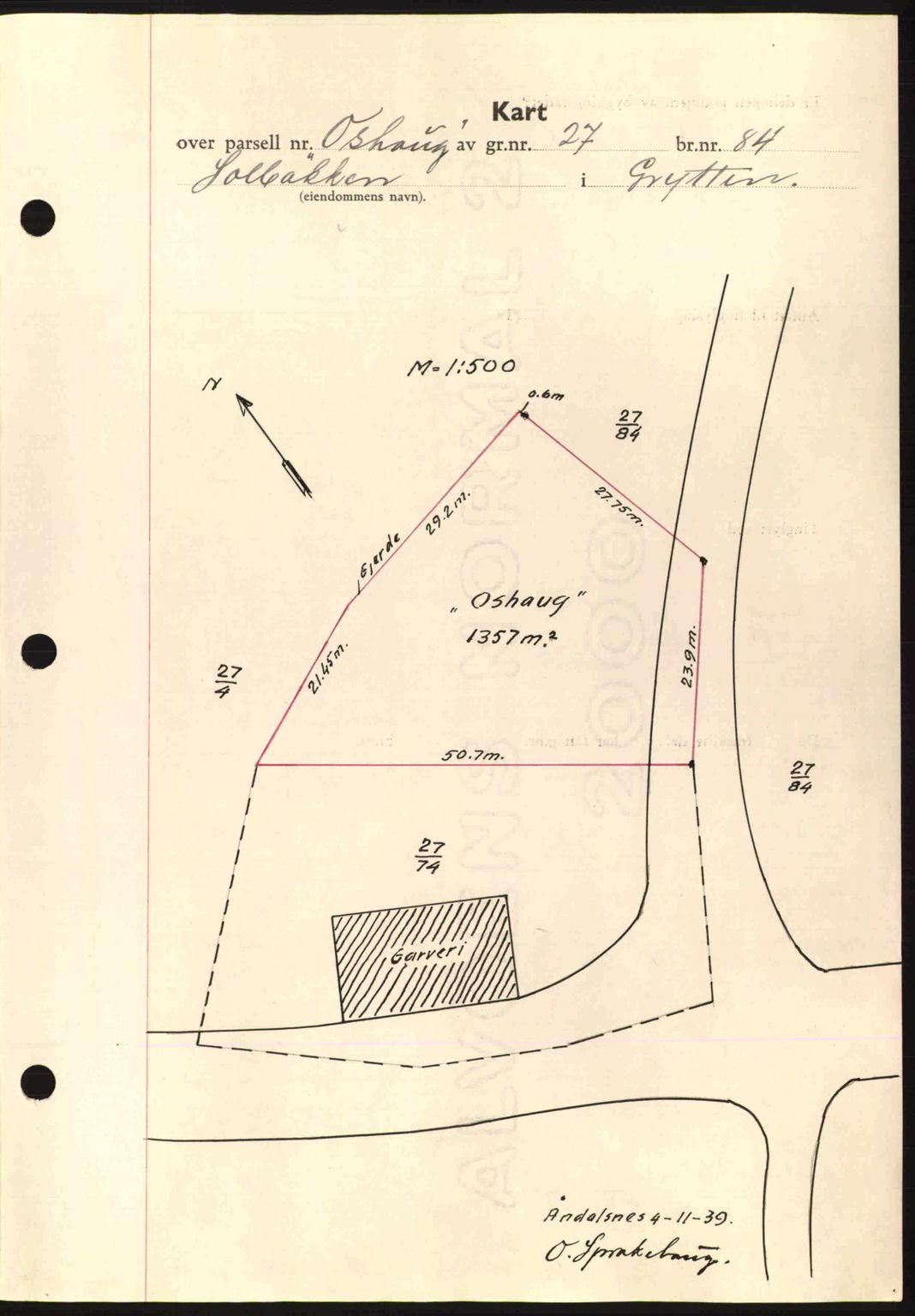 Romsdal sorenskriveri, AV/SAT-A-4149/1/2/2C: Mortgage book no. A8, 1939-1940, Diary no: : 2670/1939