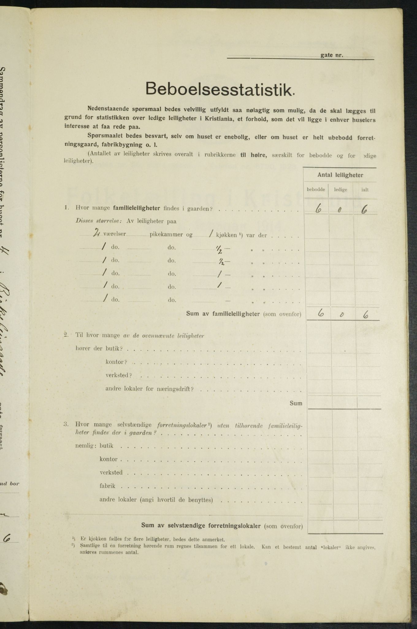 OBA, Municipal Census 1914 for Kristiania, 1914, p. 4918