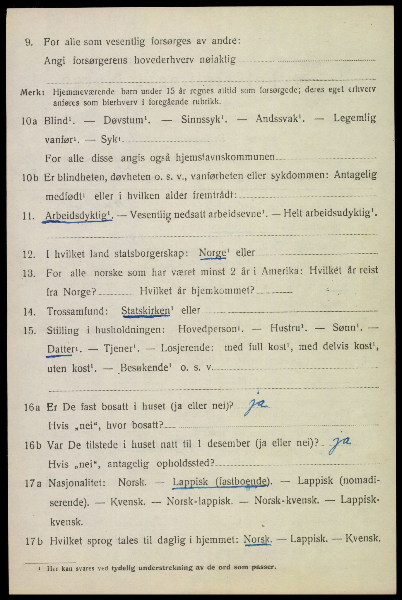 SAT, 1920 census for Ankenes, 1920, p. 6804