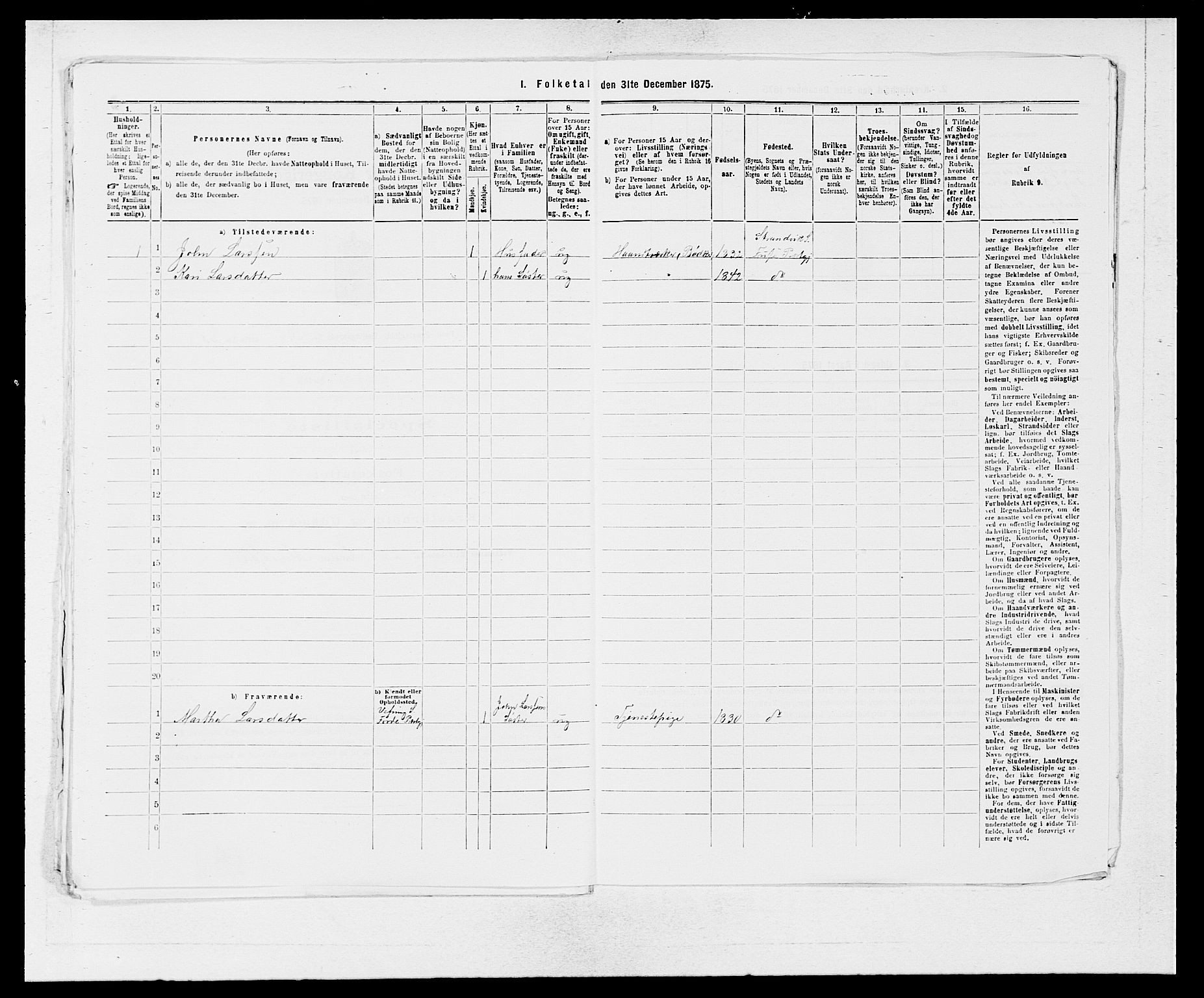 SAB, 1875 census for 1241P Fusa, 1875, p. 765