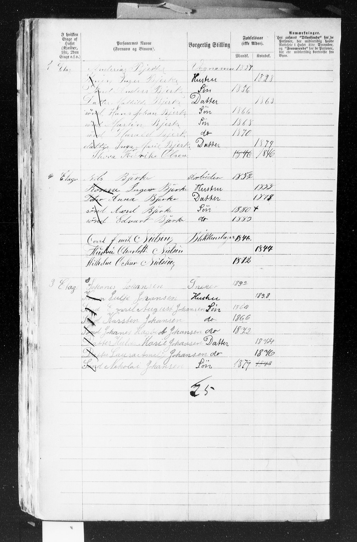 OBA, Municipal Census 1883 for Kristiania, 1883, p. 1951