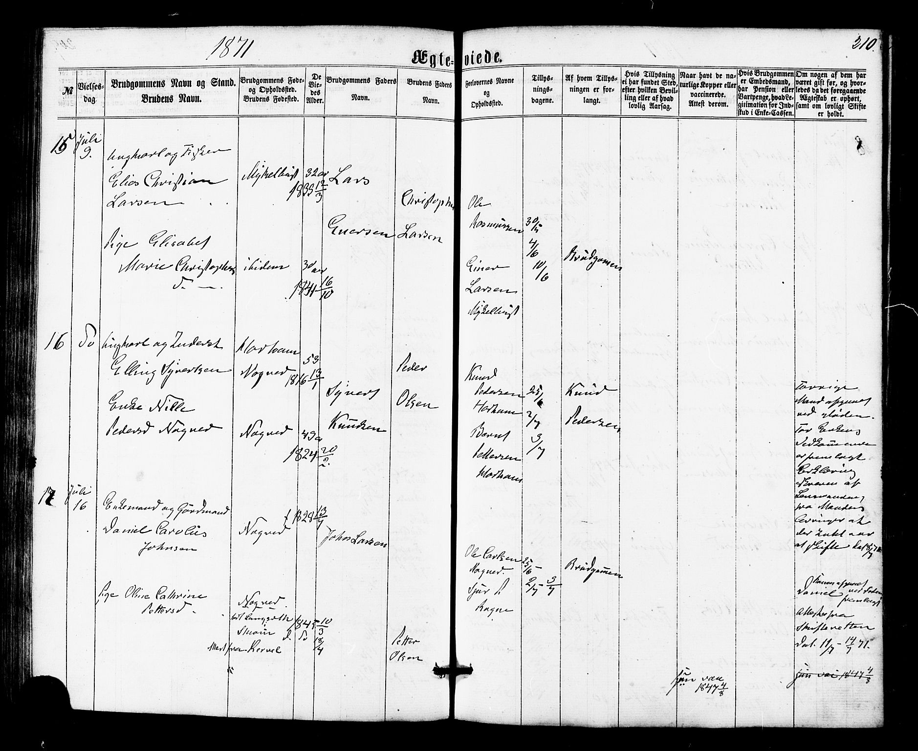 Ministerialprotokoller, klokkerbøker og fødselsregistre - Møre og Romsdal, AV/SAT-A-1454/536/L0498: Parish register (official) no. 536A07, 1862-1875, p. 210