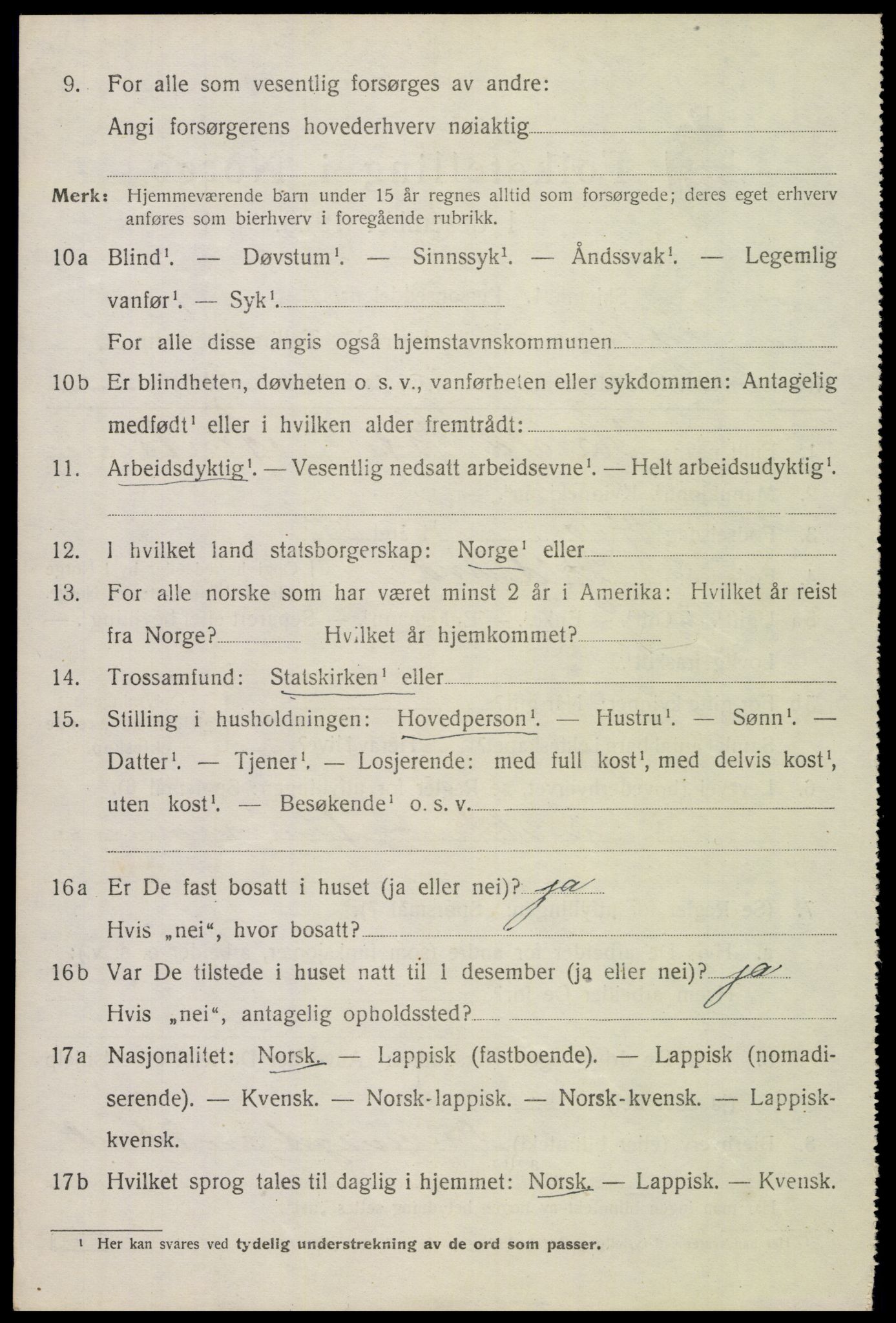 SAT, 1920 census for Tjeldsund, 1920, p. 2693