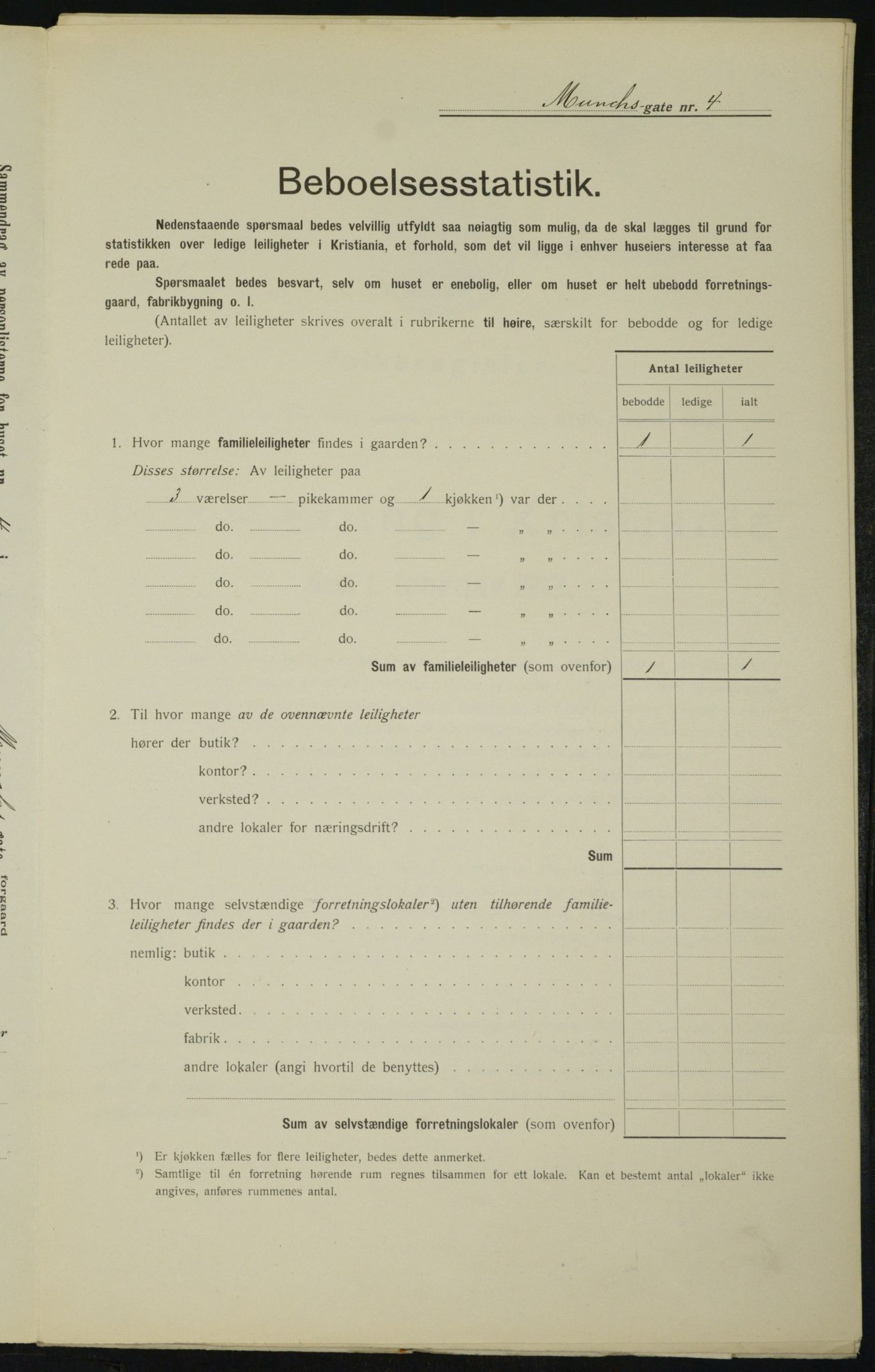 OBA, Municipal Census 1912 for Kristiania, 1912, p. 67138