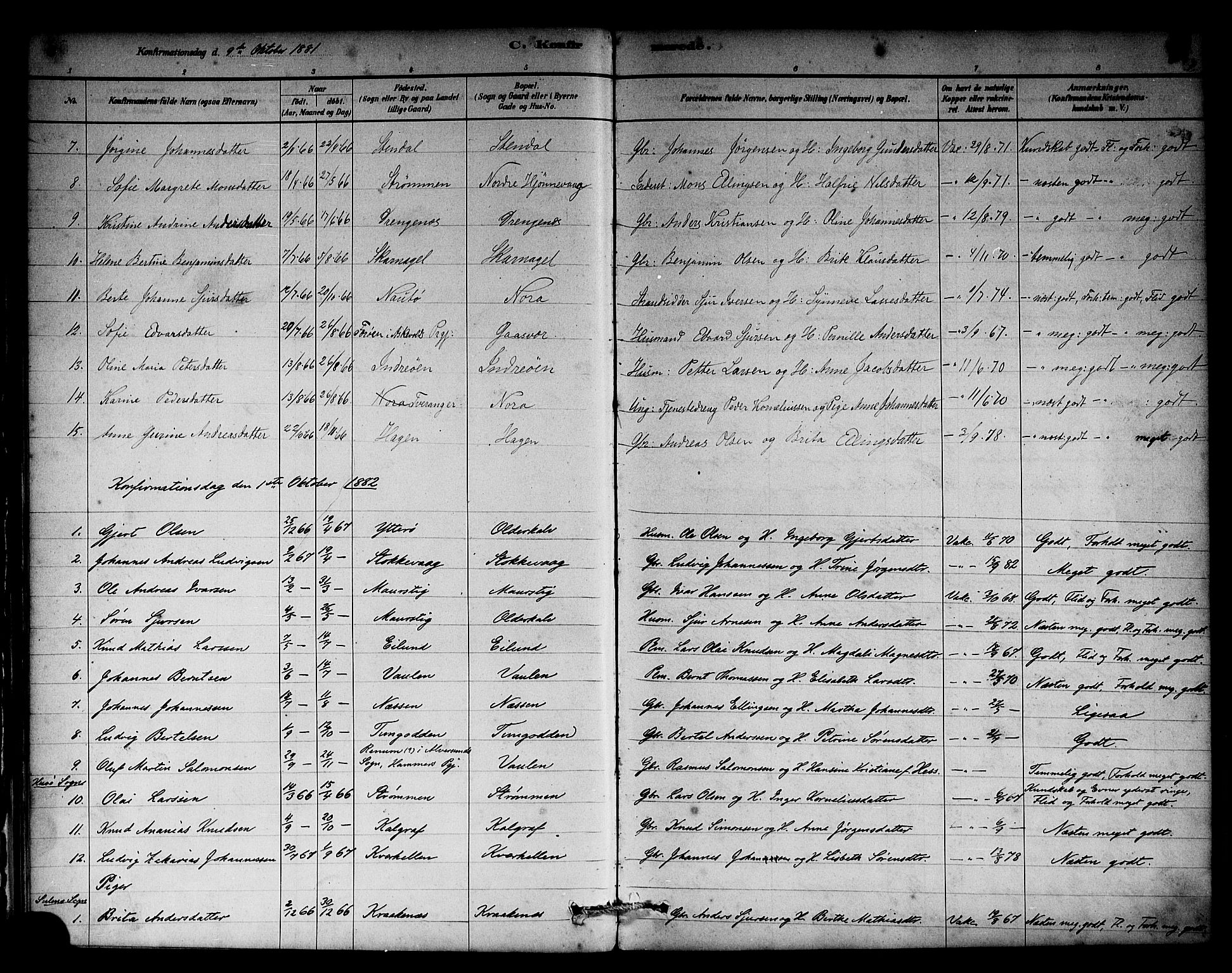 Solund sokneprestembete, SAB/A-81401: Parish register (official) no. A 1, 1881-1902, p. 58