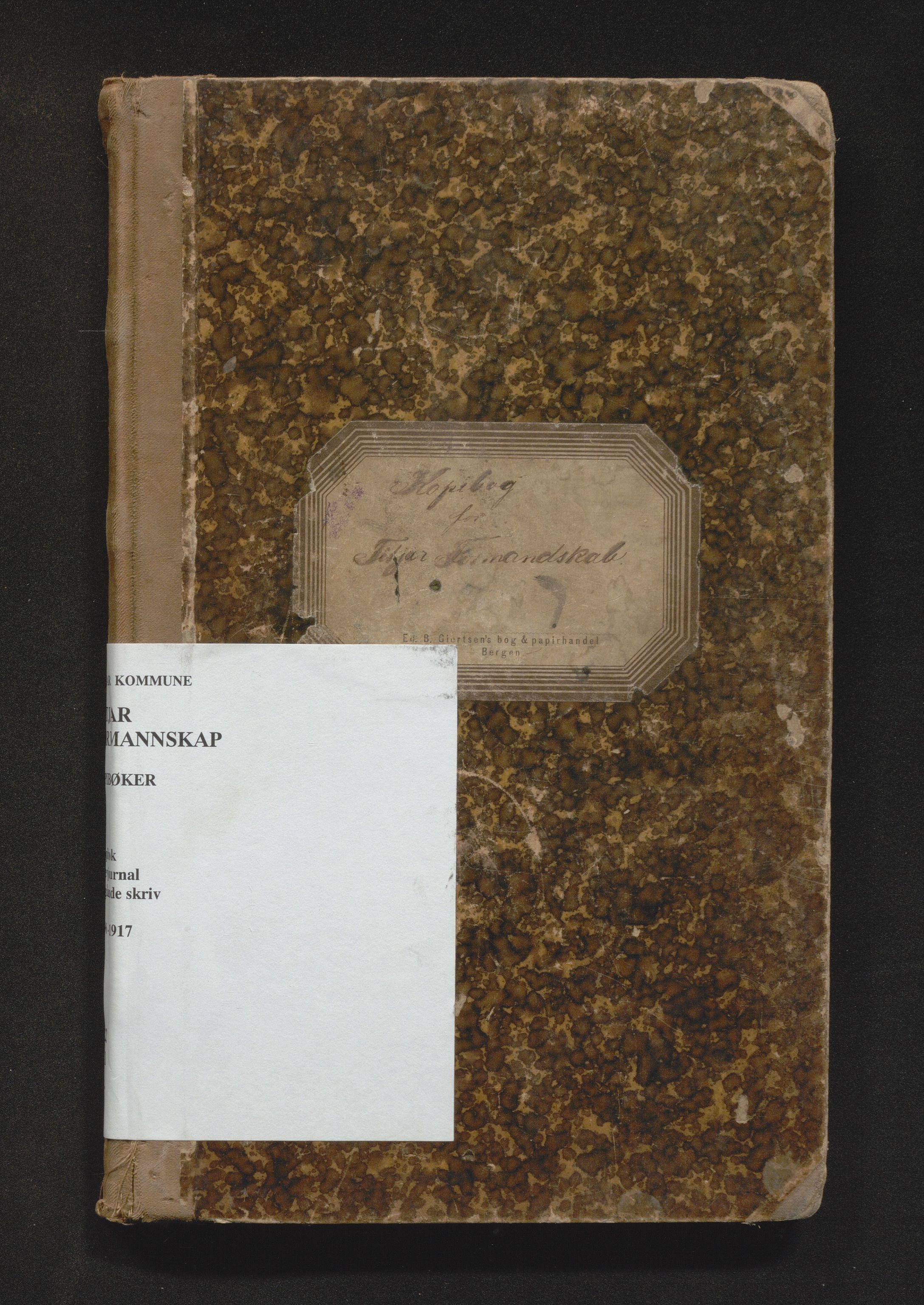 Fitjar kommune. Formannskapet, IKAH/1222-021/B/Ba/L0001: Kopibok for formannskapet, 1896-1917