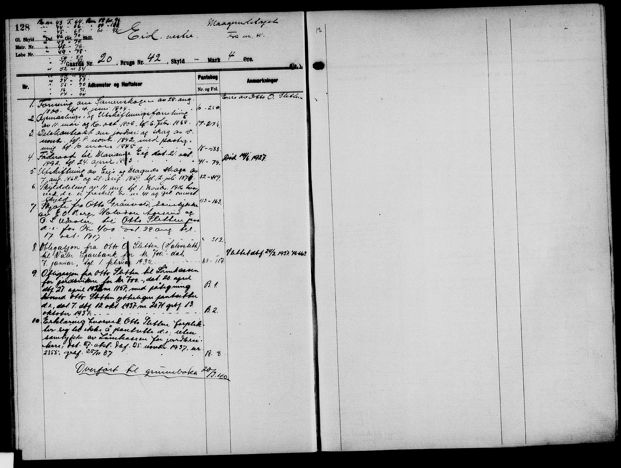 Solør tingrett, AV/SAH-TING-008/H/Ha/Hak/L0002: Mortgage register no. II, 1900-1935, p. 128