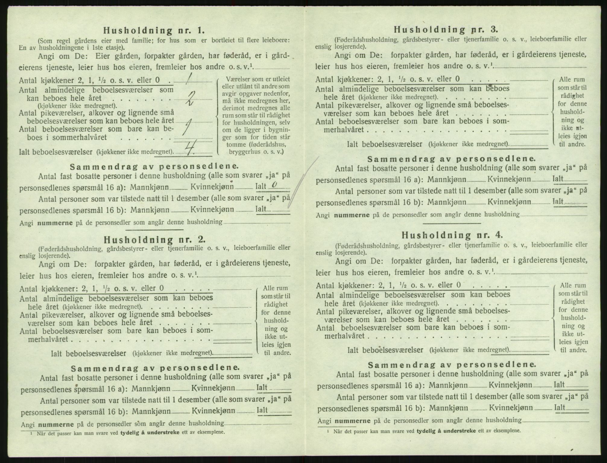 SAK, 1920 census for Randesund, 1920, p. 575