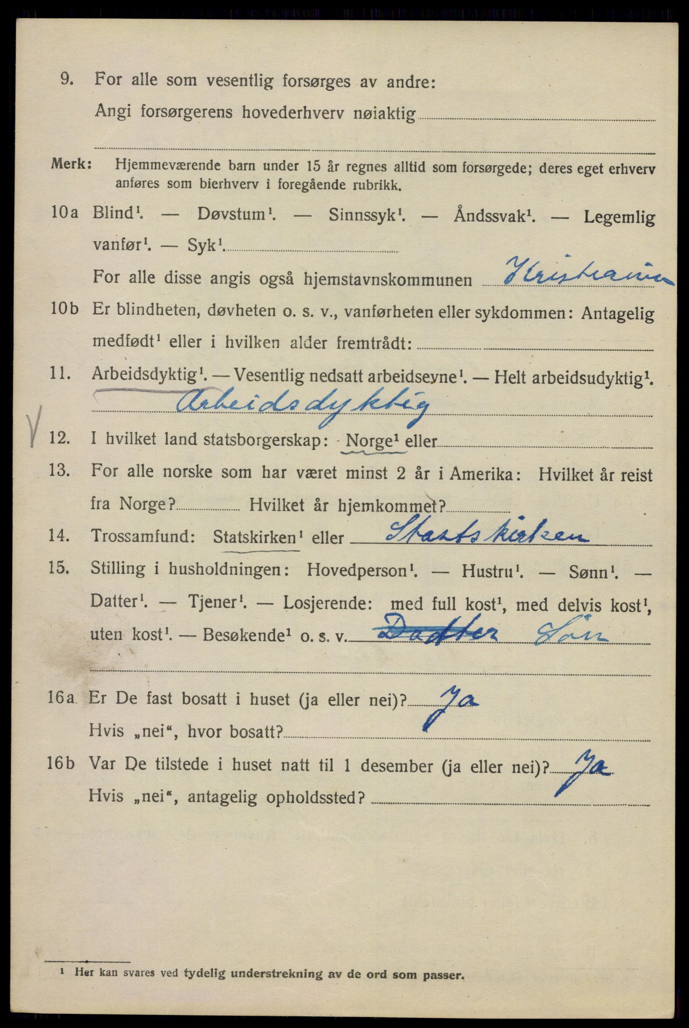 SAO, 1920 census for Kristiania, 1920, p. 569160