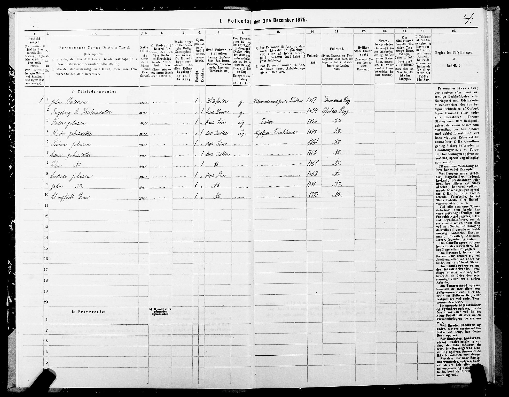 SATØ, 1875 census for 1914P Trondenes, 1875, p. 8004