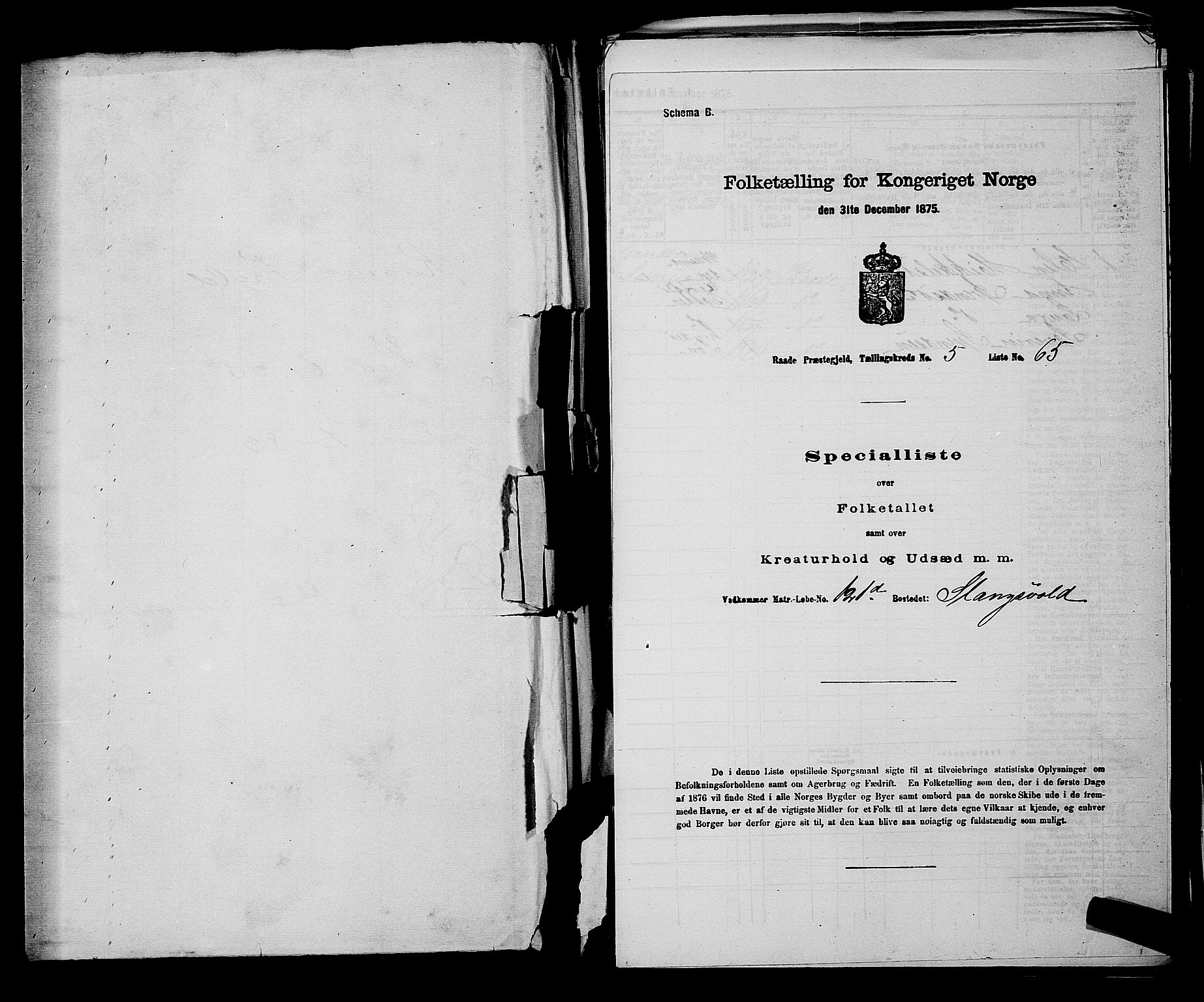 RA, 1875 census for 0135P Råde, 1875, p. 981