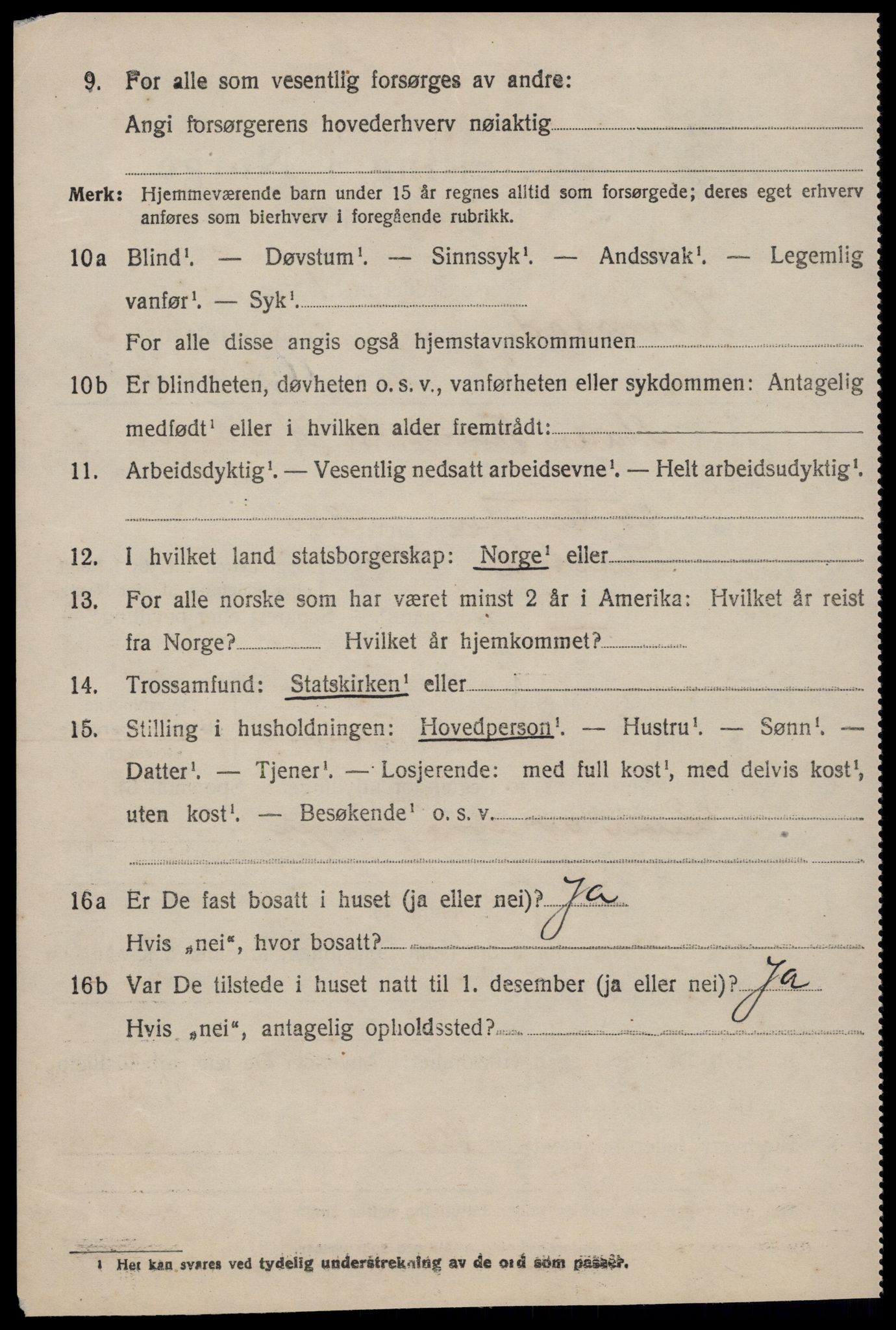 SAT, 1920 census for Kornstad, 1920, p. 2498