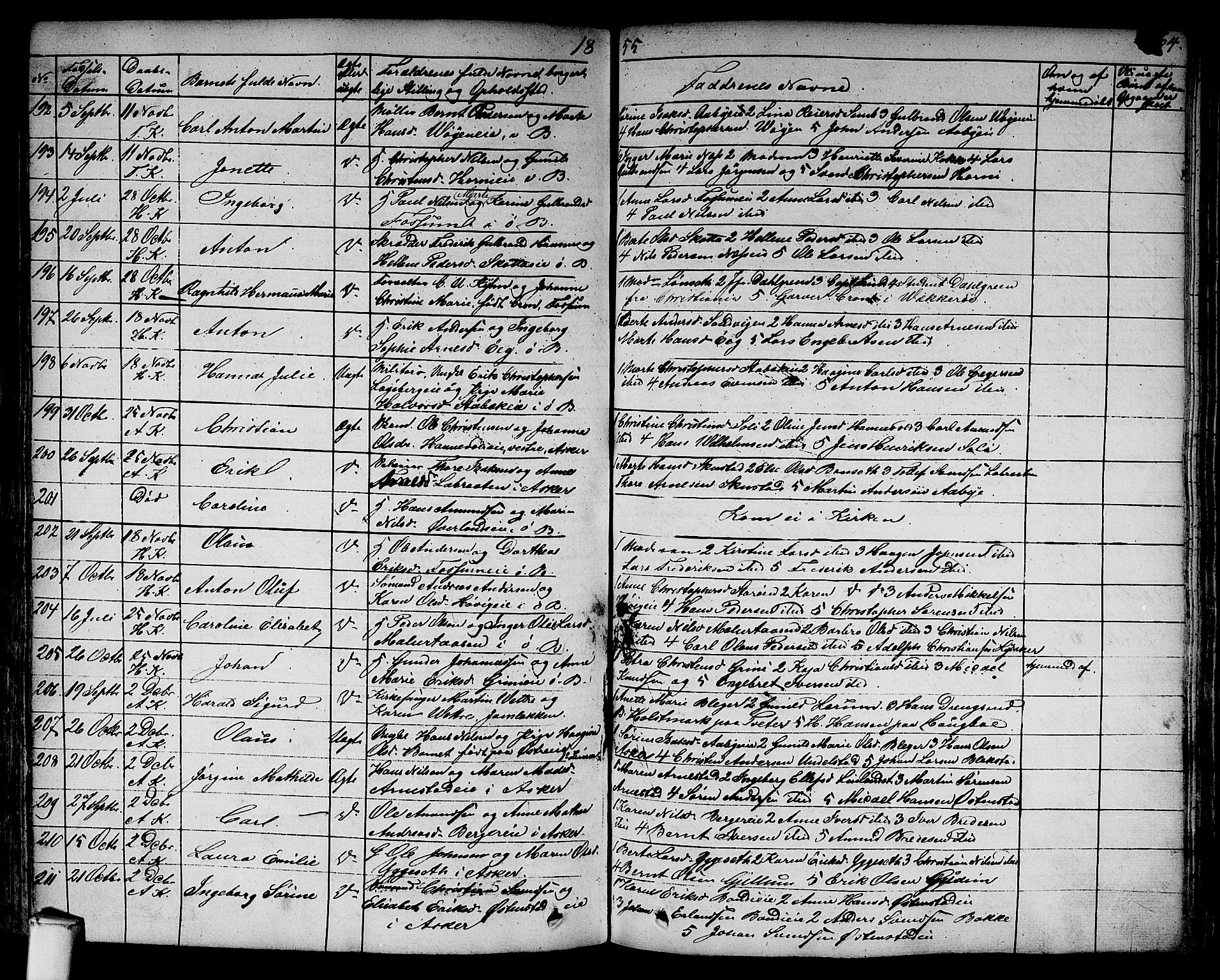 Asker prestekontor Kirkebøker, AV/SAO-A-10256a/F/Fa/L0007: Parish register (official) no. I 7, 1825-1864, p. 364