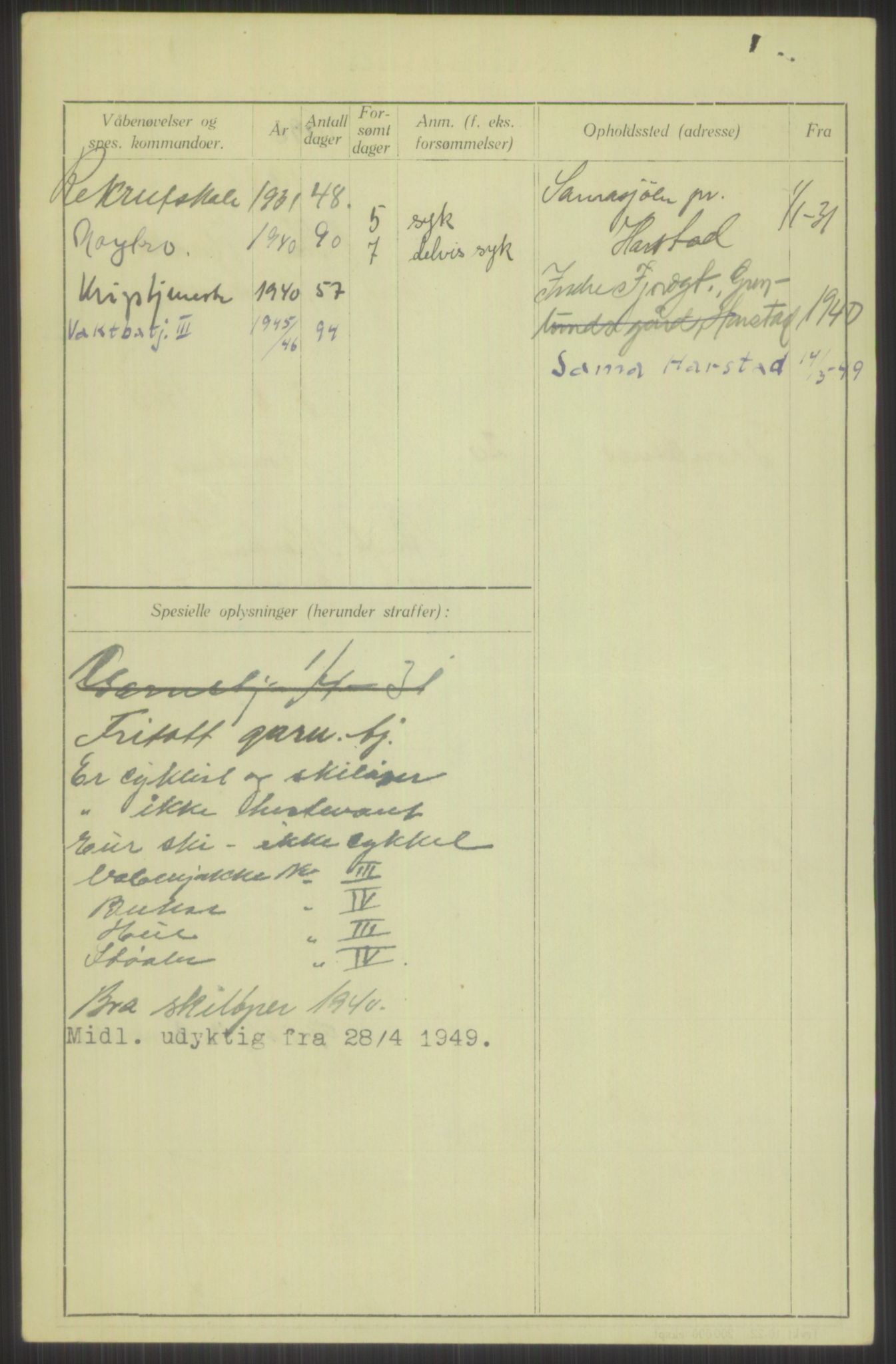 Forsvaret, Troms infanteriregiment nr. 16, AV/RA-RAFA-3146/P/Pa/L0015: Rulleblad for regimentets menige mannskaper, årsklasse 1931, 1931, p. 740