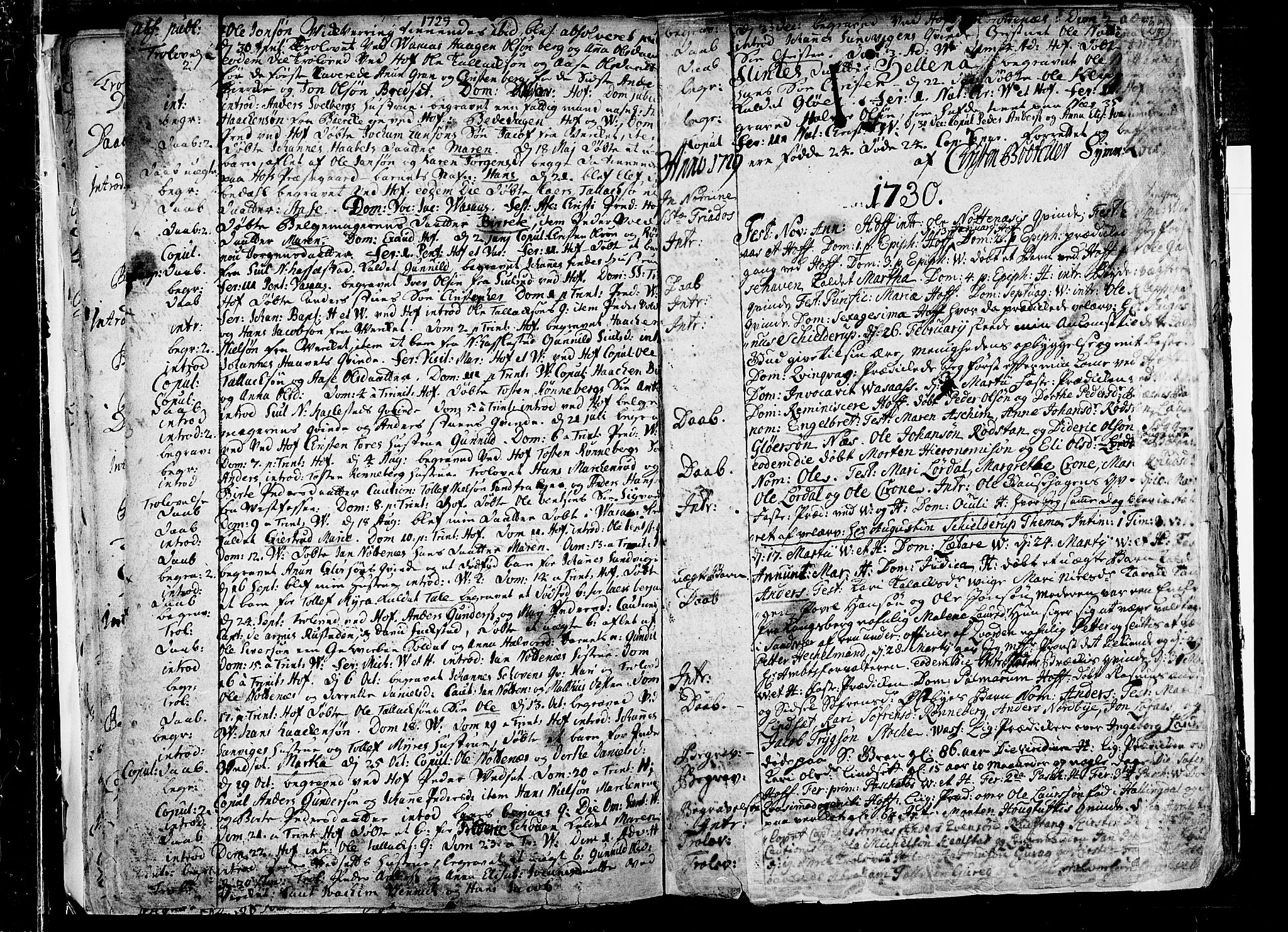 Hof kirkebøker, SAKO/A-64/F/Fa/L0001: Parish register (official) no. I 1, 1704-1745, p. 27