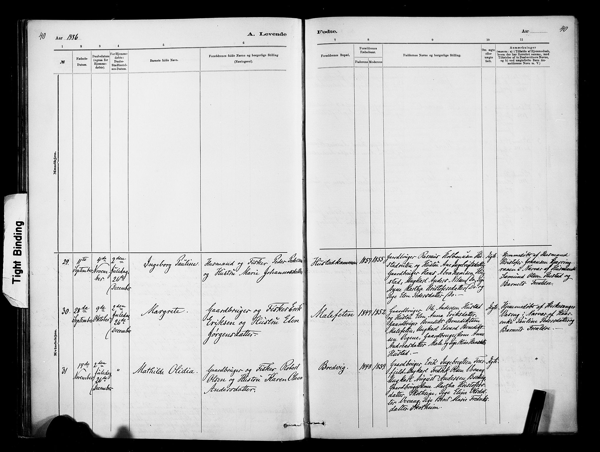 Ministerialprotokoller, klokkerbøker og fødselsregistre - Møre og Romsdal, AV/SAT-A-1454/567/L0778: Parish register (official) no. 567A01, 1881-1903, p. 40