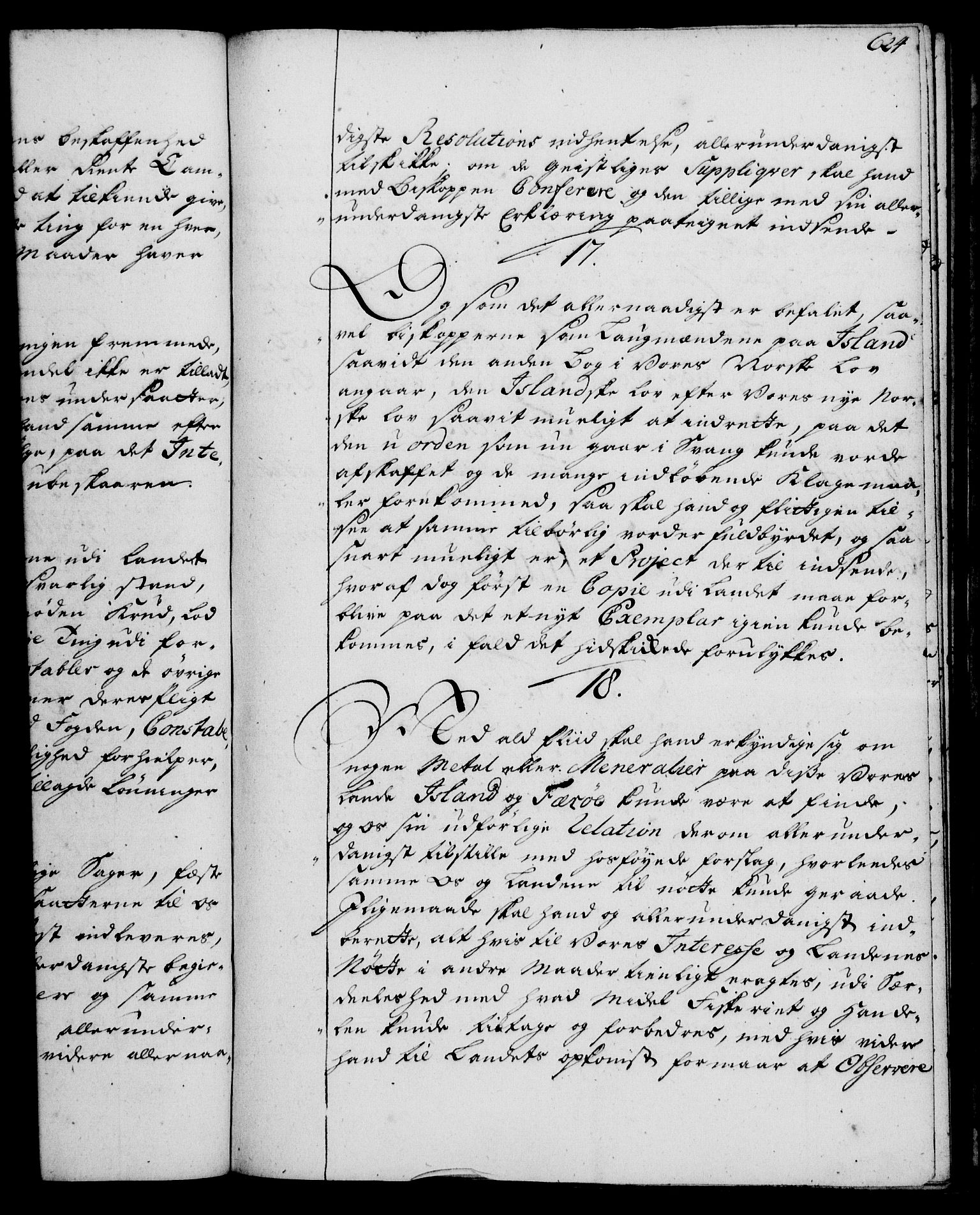 Rentekammeret, Kammerkanselliet, RA/EA-3111/G/Gg/Ggi/L0002: Norsk instruksjonsprotokoll med register (merket RK 53.35), 1729-1751, p. 624