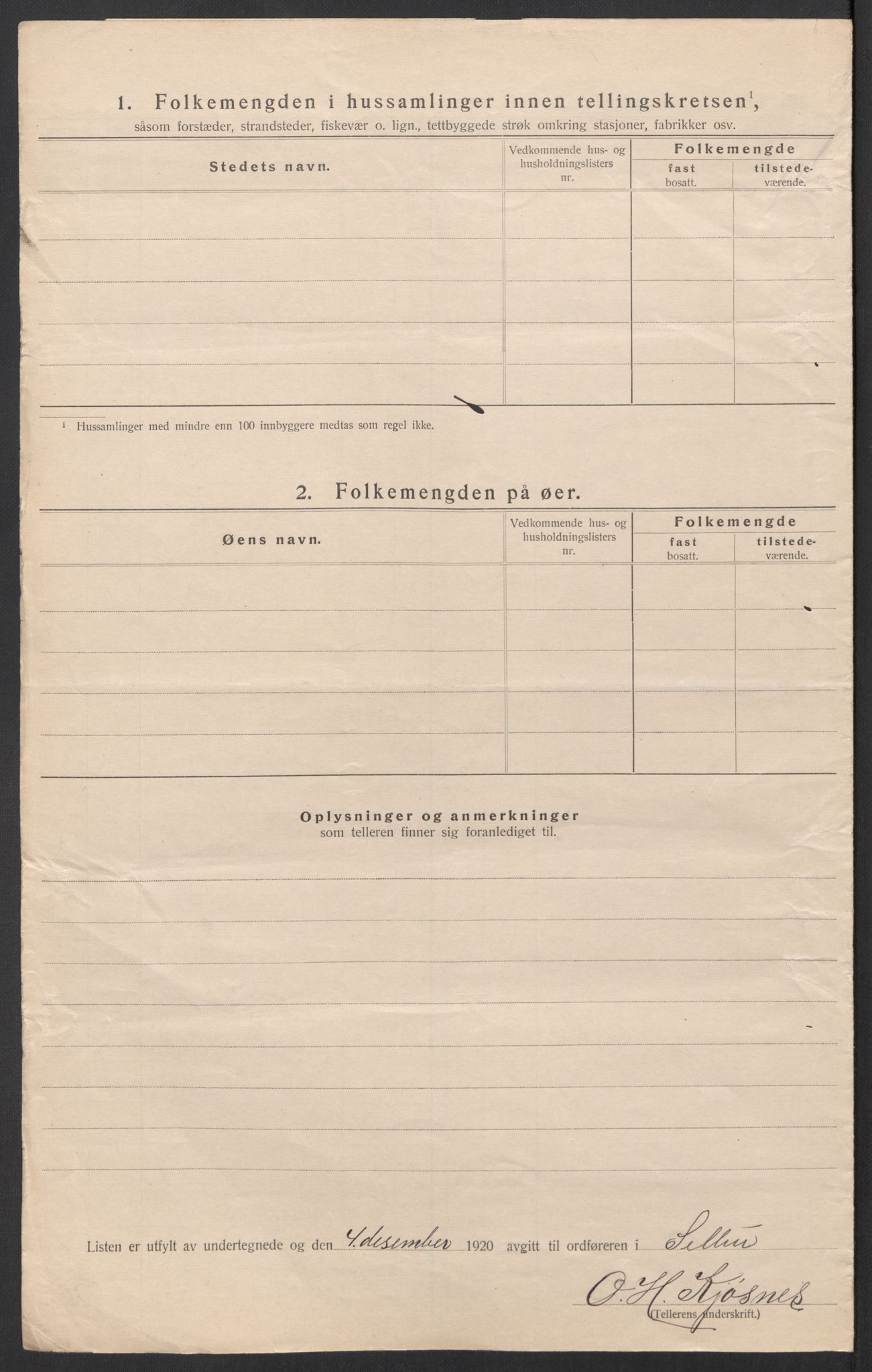 SAT, 1920 census for Selbu, 1920, p. 13