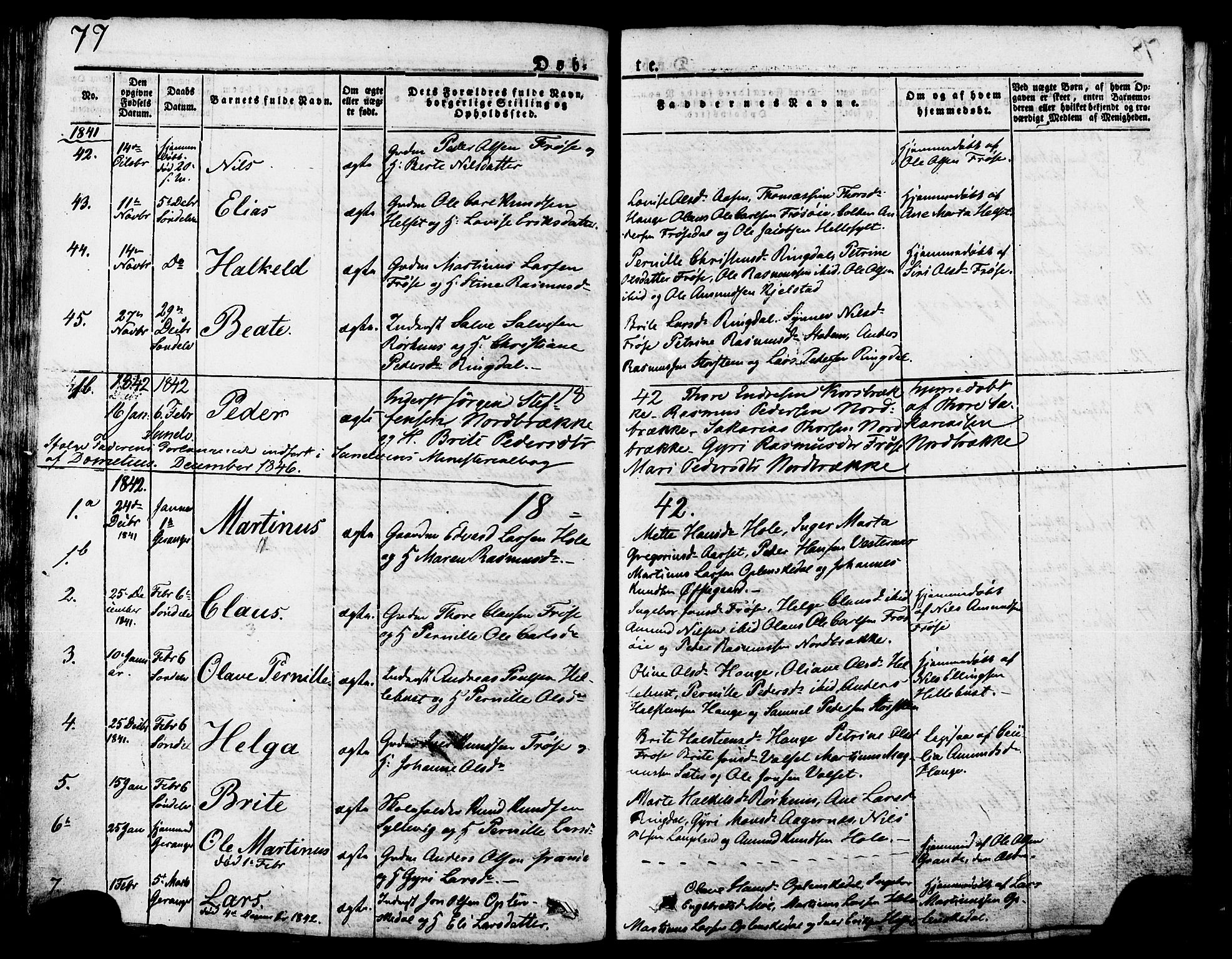 Ministerialprotokoller, klokkerbøker og fødselsregistre - Møre og Romsdal, SAT/A-1454/517/L0221: Parish register (official) no. 517A01, 1827-1858, p. 77
