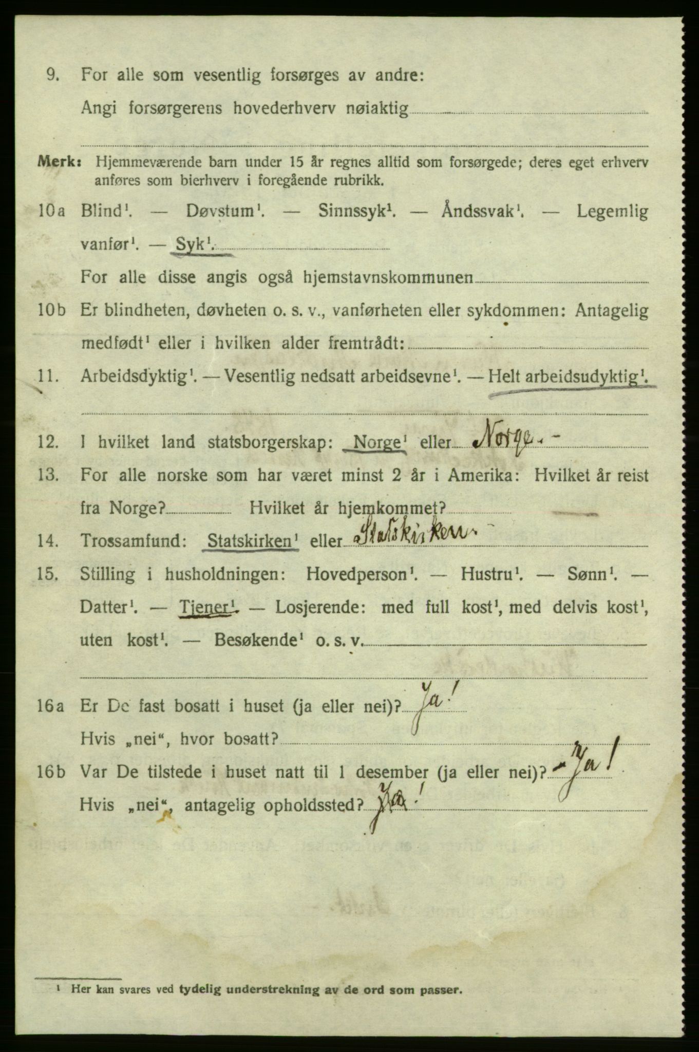 SAO, 1920 census for Fredrikshald, 1920, p. 17896