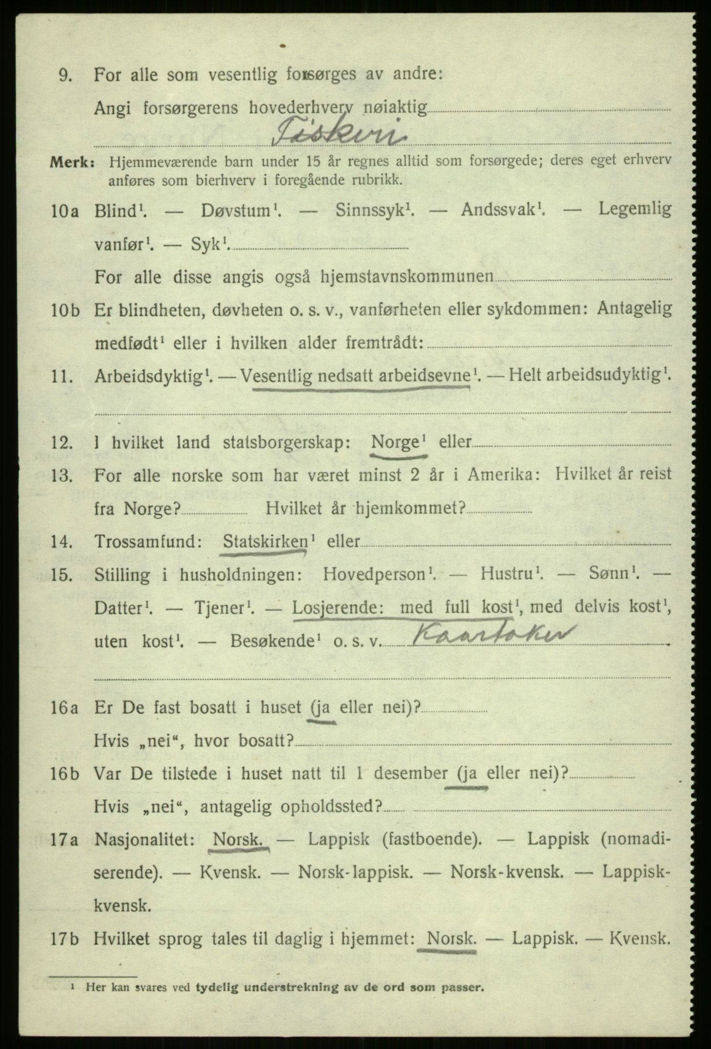 SATØ, 1920 census for Bjarkøy, 1920, p. 3460