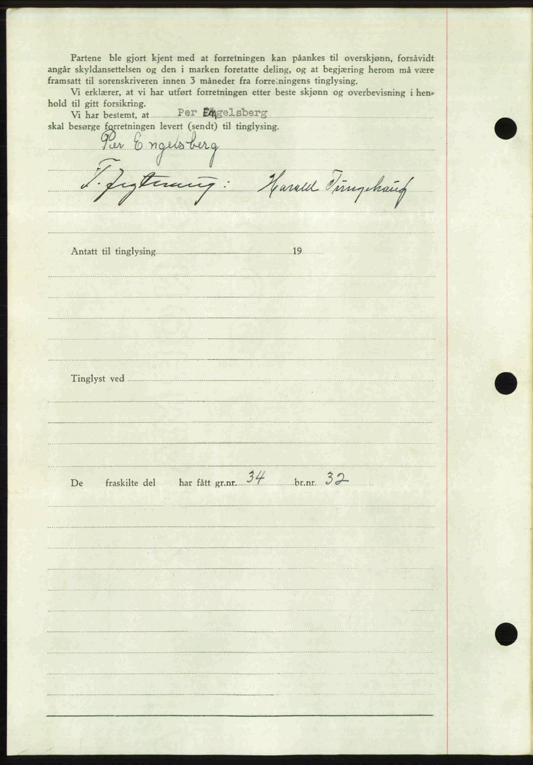 Romsdal sorenskriveri, SAT/A-4149/1/2/2C: Mortgage book no. A22, 1947-1947, Diary no: : 13/1947