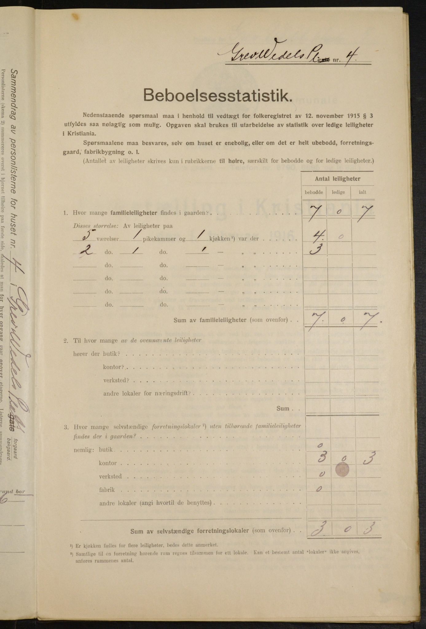 OBA, Municipal Census 1916 for Kristiania, 1916, p. 30456