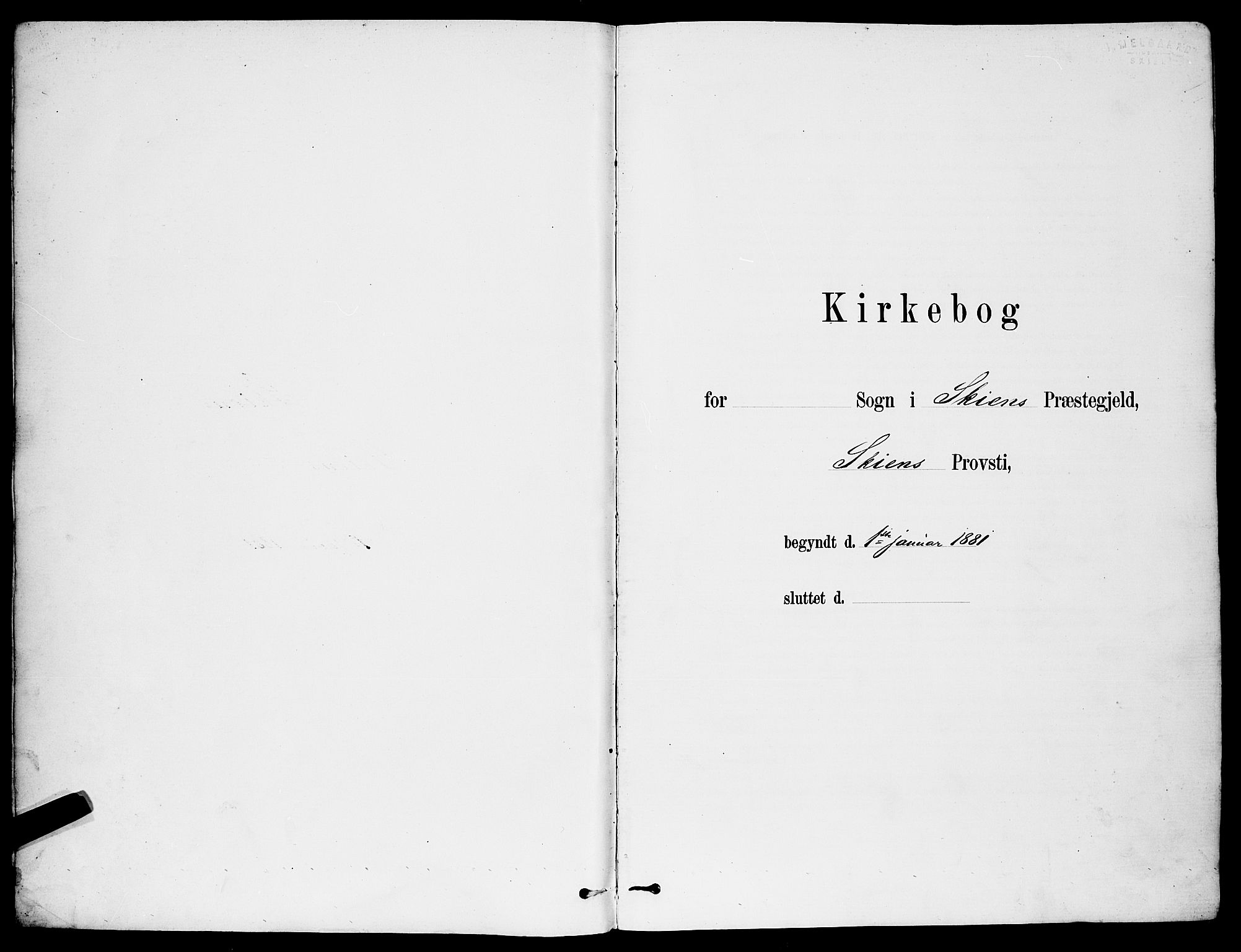Skien kirkebøker, SAKO/A-302/G/Ga/L0006: Parish register (copy) no. 6, 1881-1890