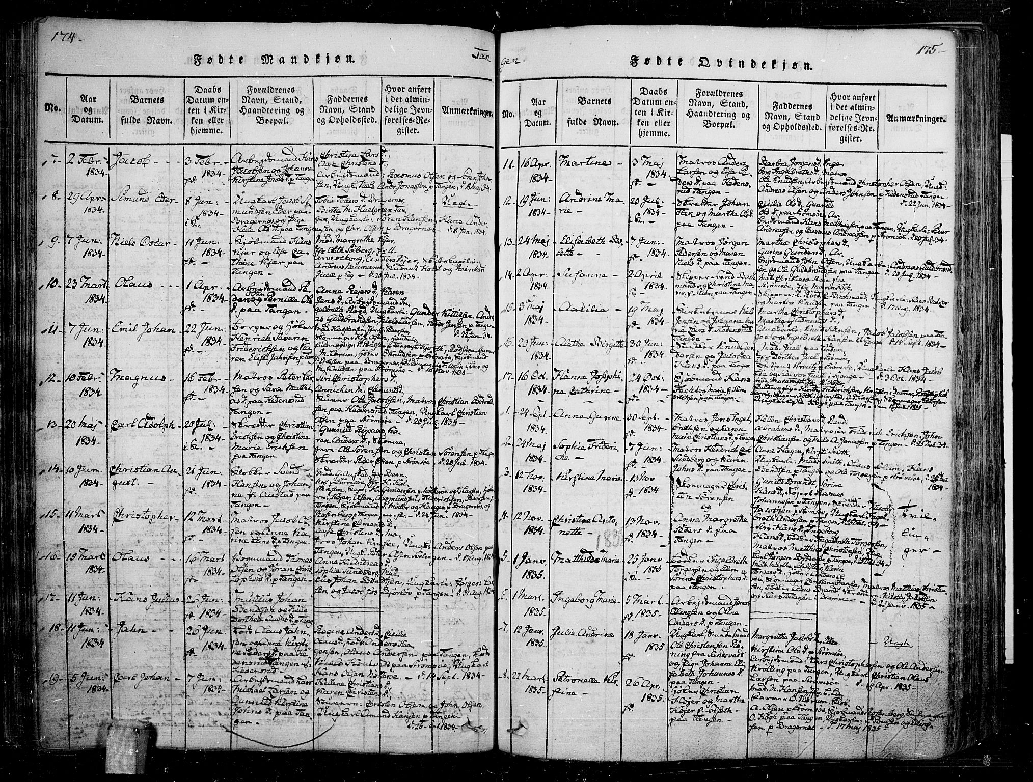 Skoger kirkebøker, AV/SAKO-A-59/F/Fa/L0002: Parish register (official) no. I 2 /2, 1814-1842, p. 176-177