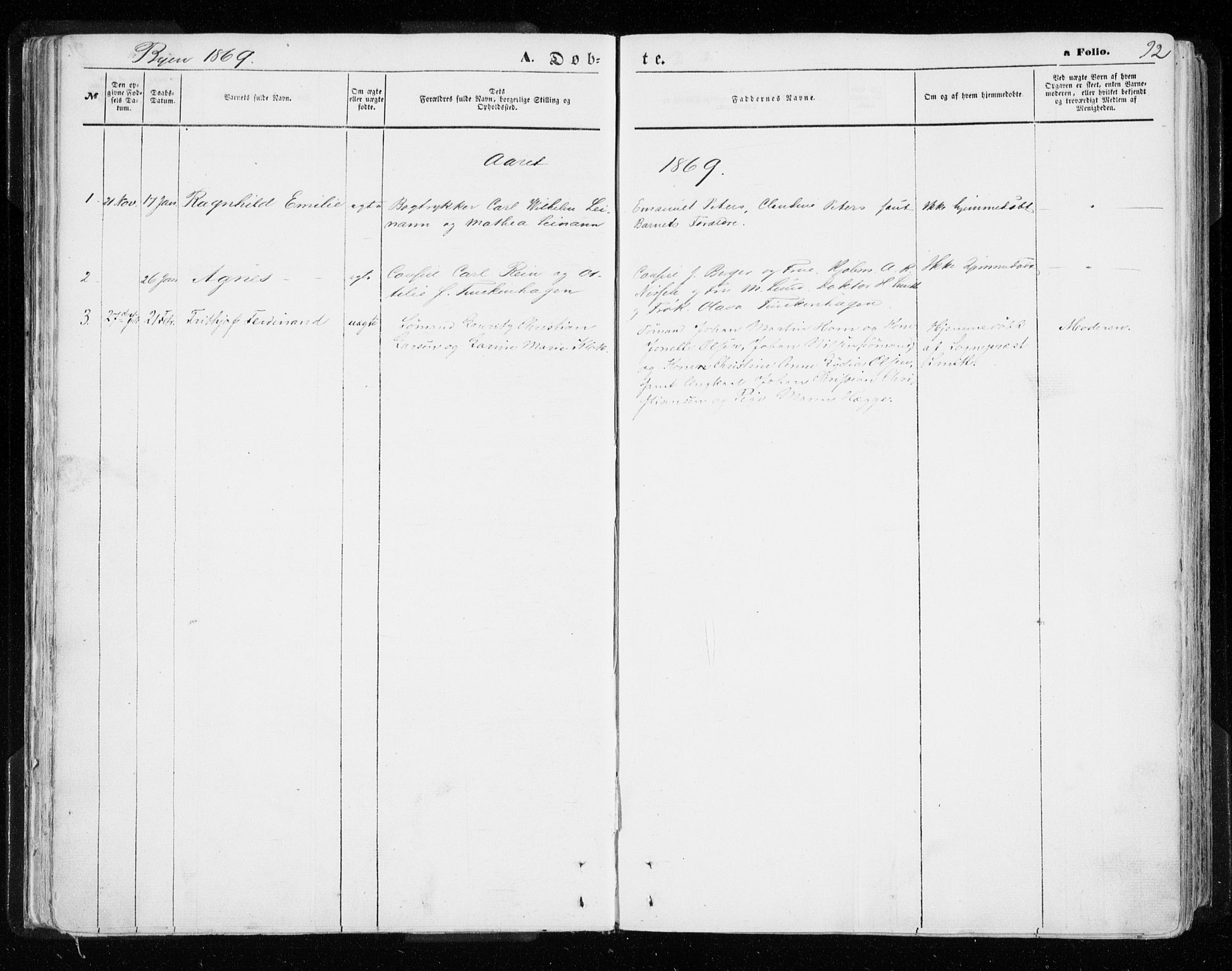 Hammerfest sokneprestkontor, SATØ/S-1347/H/Ha/L0005.kirke: Parish register (official) no. 5, 1857-1869, p. 92
