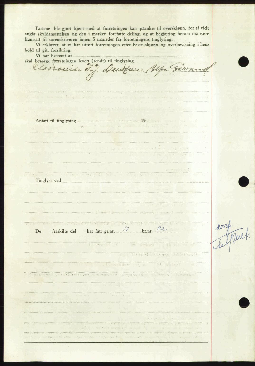 Nordmøre sorenskriveri, AV/SAT-A-4132/1/2/2Ca: Mortgage book no. A110, 1948-1949, Diary no: : 3491/1948