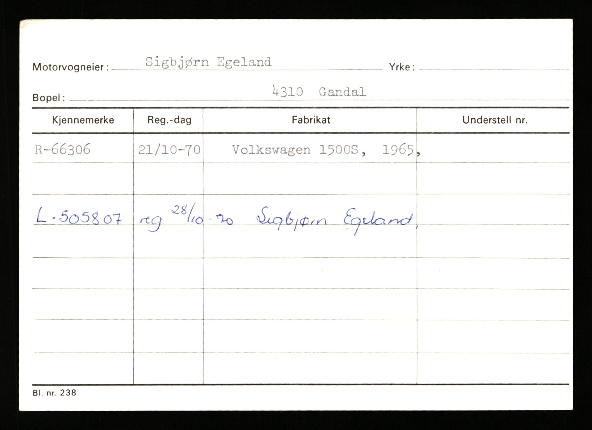 Stavanger trafikkstasjon, SAST/A-101942/0/G/L0007: Registreringsnummer: 49019 - 67460, 1930-1971, p. 3125