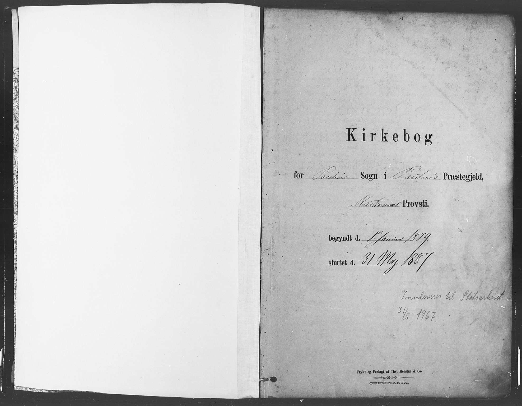 Paulus prestekontor Kirkebøker, SAO/A-10871/F/Fa/L0003: Parish register (official) no. 3, 1879-1887