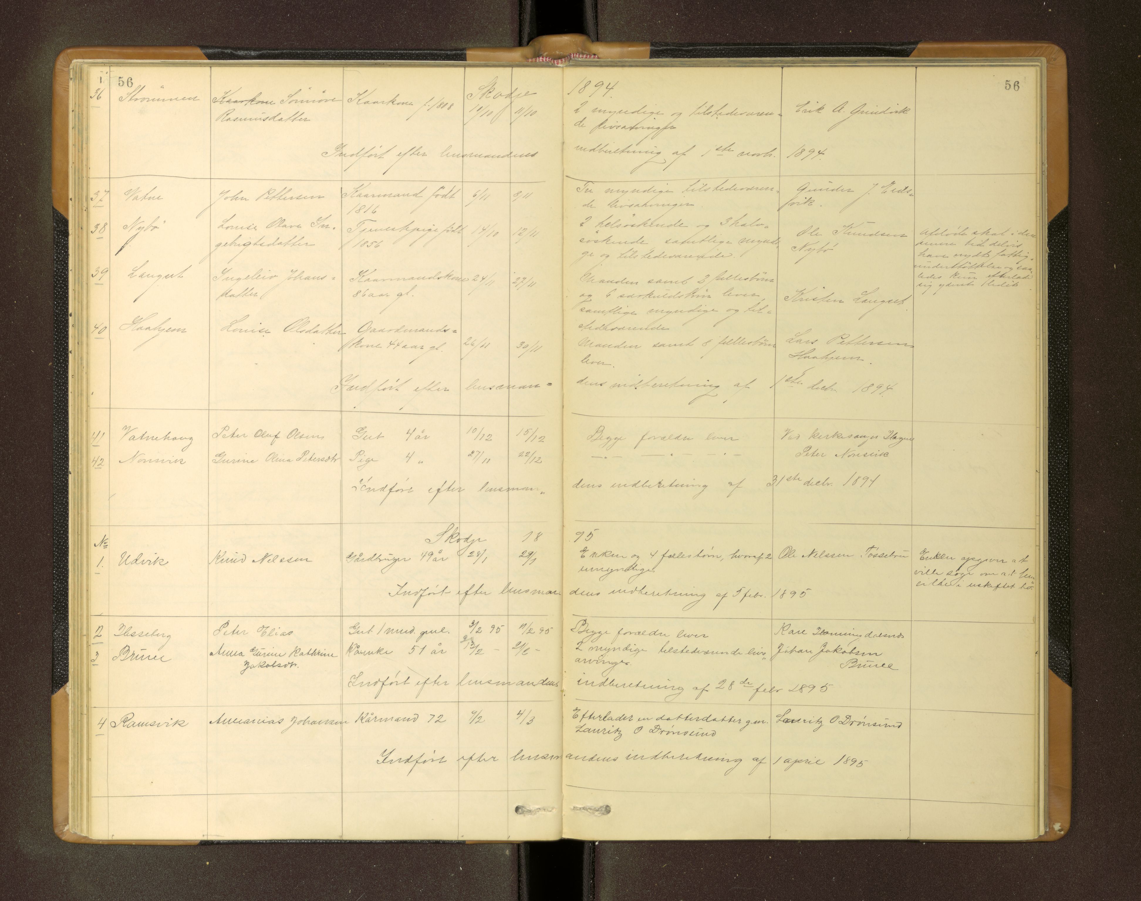Nordre Sunnmøre sorenskriveri, AV/SAT-A-0006/1/3/3L/L0005: Dødsfallsprotokoll, 1893-1901, p. 56