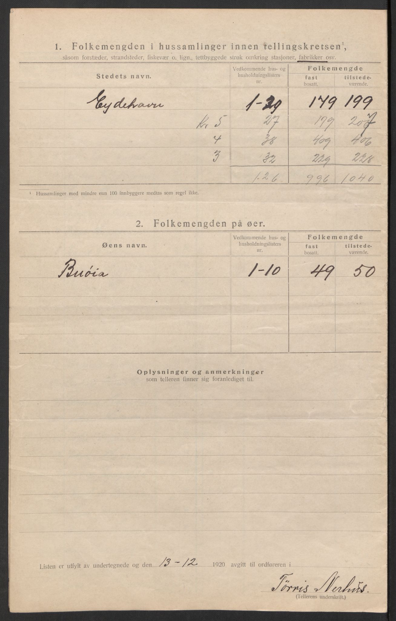 SAK, 1920 census for Stokken, 1920, p. 23