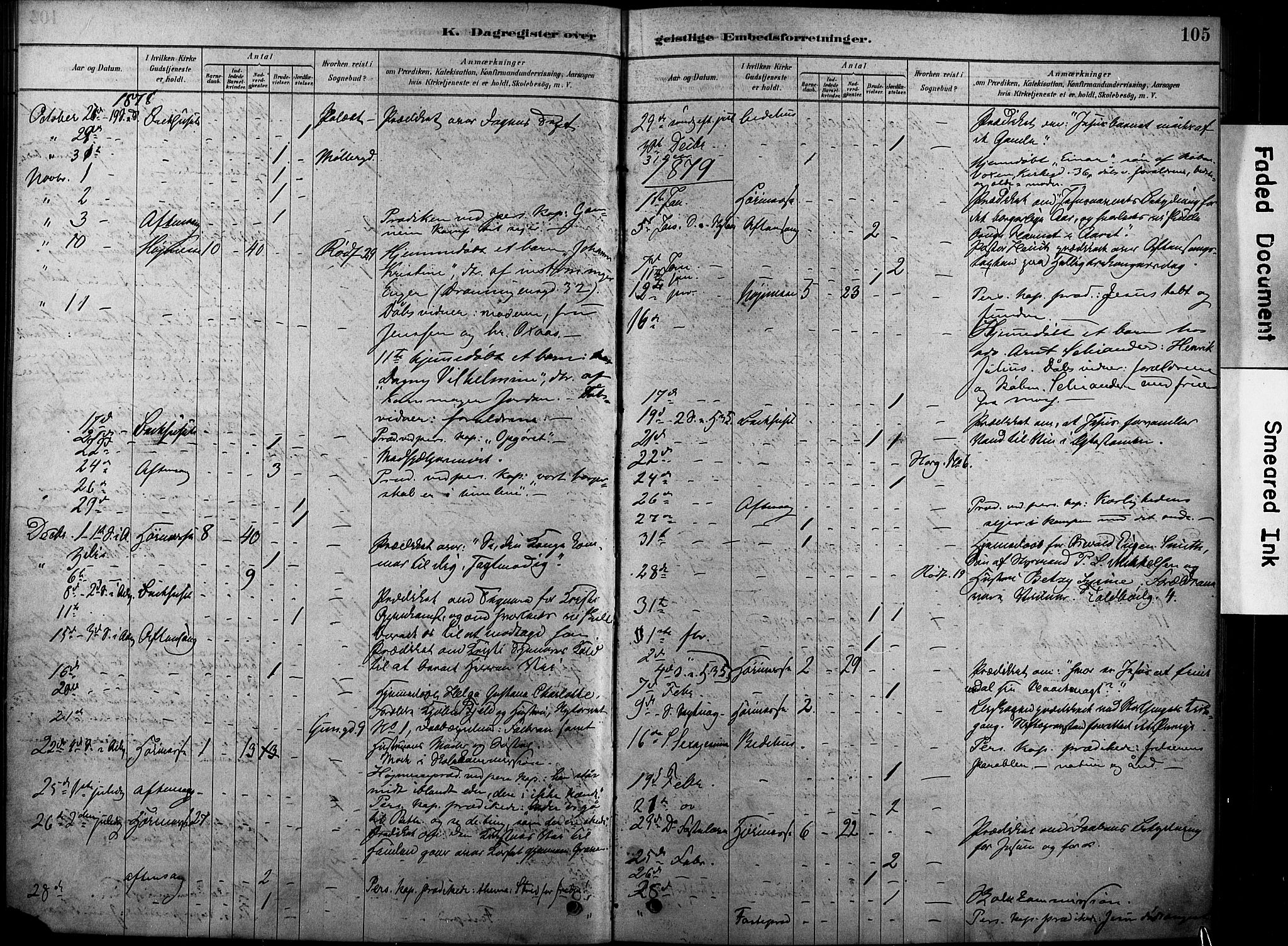 Oslo domkirke Kirkebøker, AV/SAO-A-10752/F/Fa/L0038: Parish register (official) no. 38, 1878-1921, p. 105
