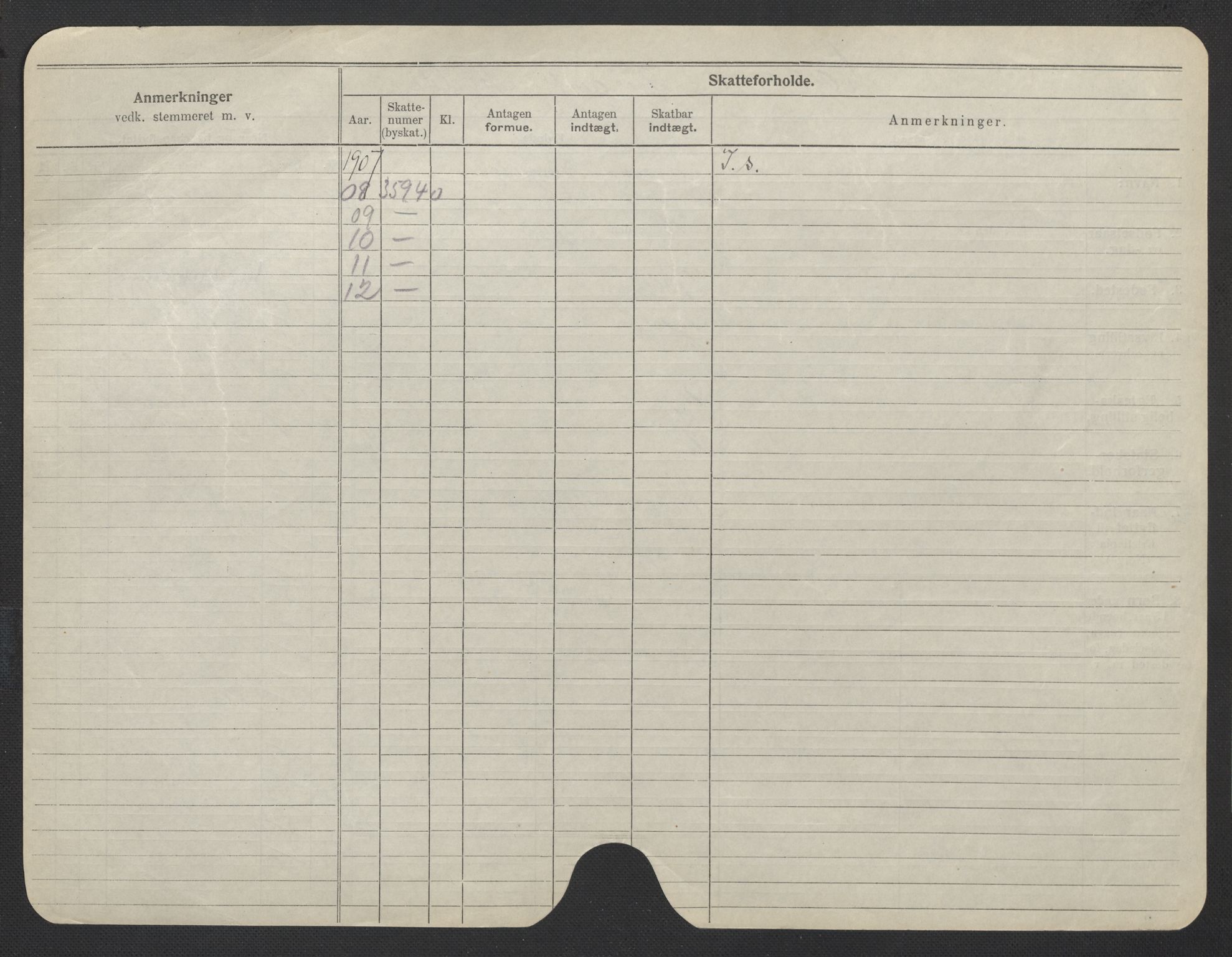 Oslo folkeregister, Registerkort, AV/SAO-A-11715/F/Fa/Fac/L0019: Kvinner, 1906-1914, p. 841b