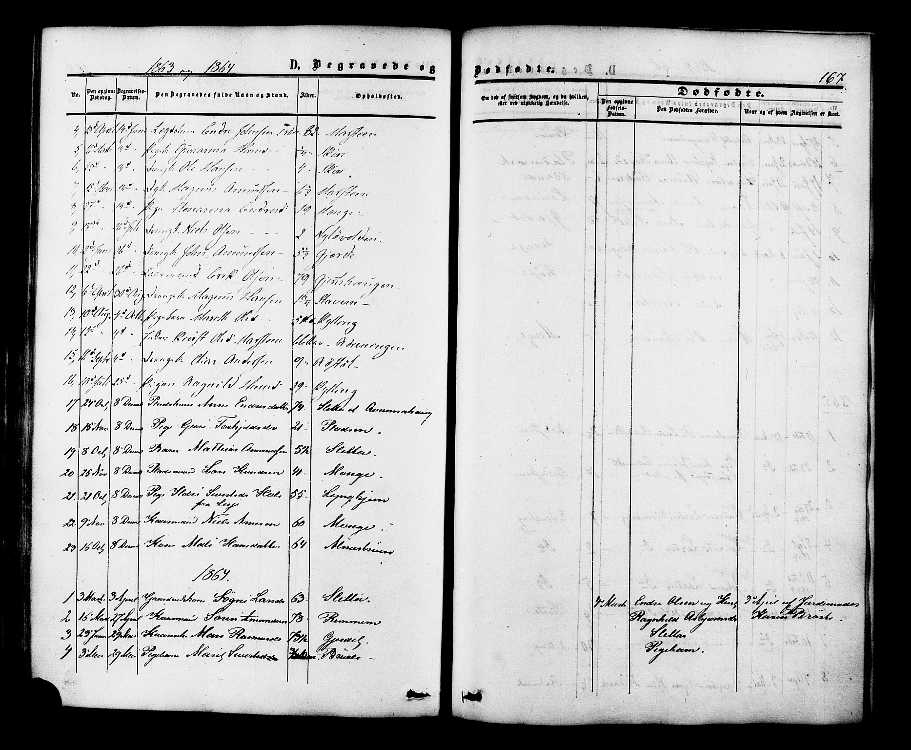 Ministerialprotokoller, klokkerbøker og fødselsregistre - Møre og Romsdal, AV/SAT-A-1454/546/L0594: Parish register (official) no. 546A02, 1854-1882, p. 167