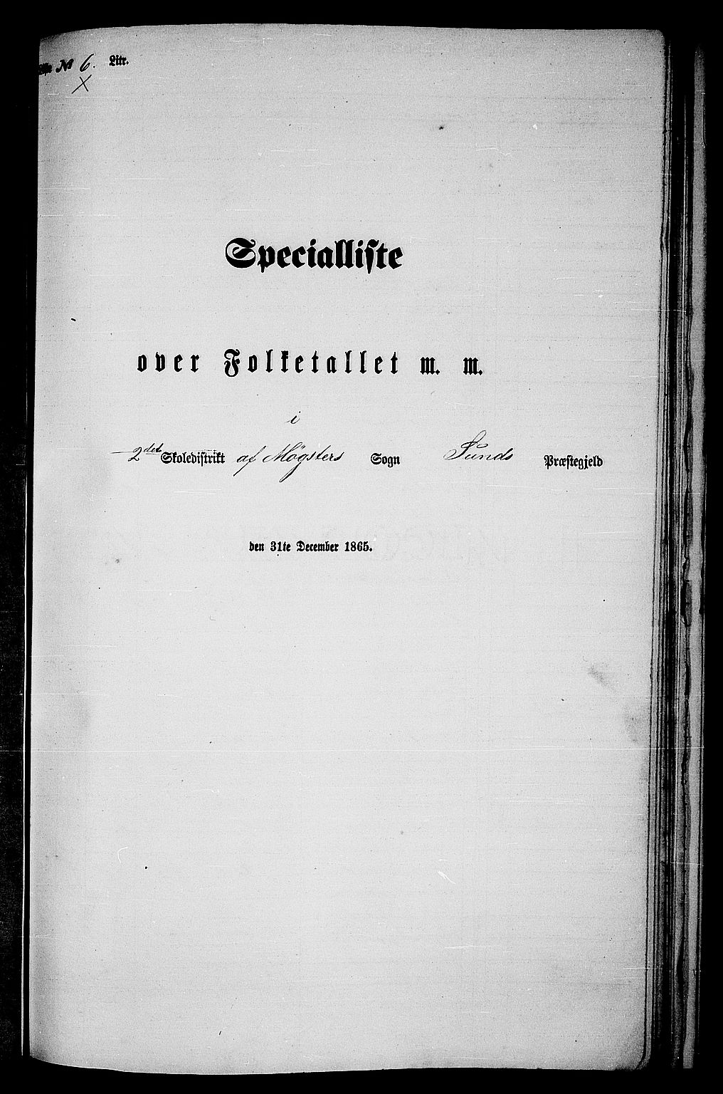 RA, 1865 census for Sund, 1865, p. 157