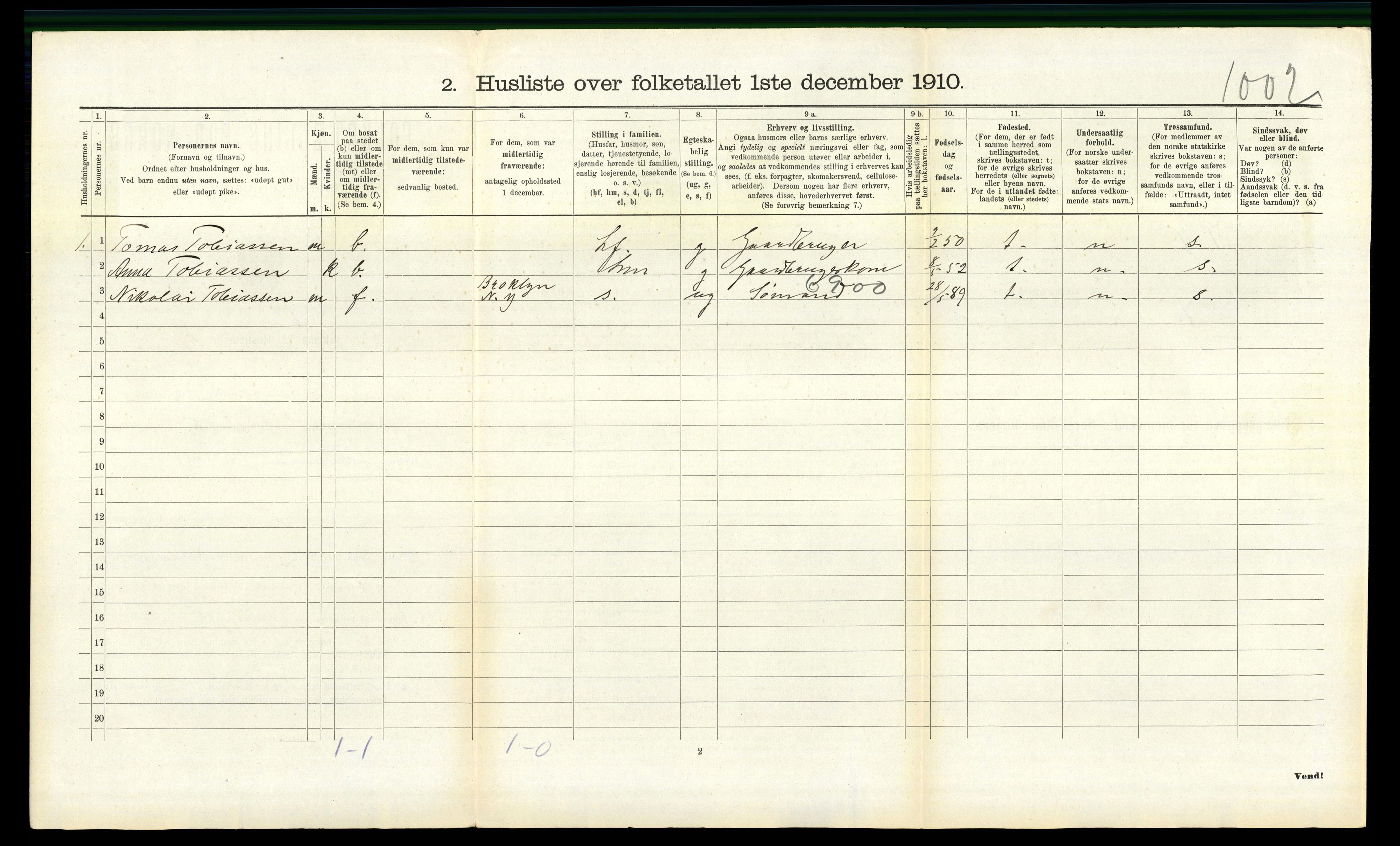 RA, 1910 census for Halse og Harkmark, 1910, p. 983