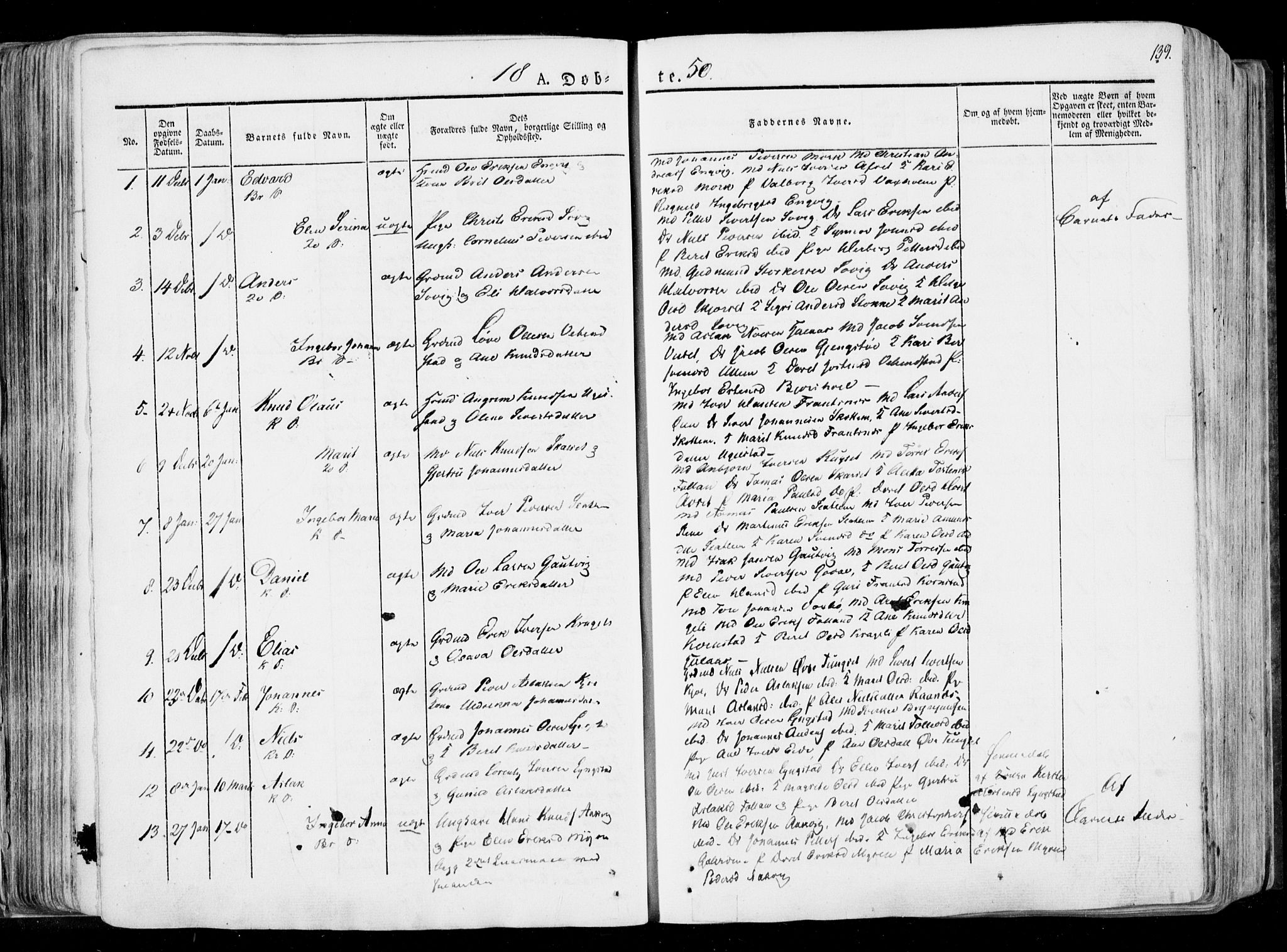 Ministerialprotokoller, klokkerbøker og fødselsregistre - Møre og Romsdal, SAT/A-1454/568/L0803: Parish register (official) no. 568A10, 1830-1853, p. 139